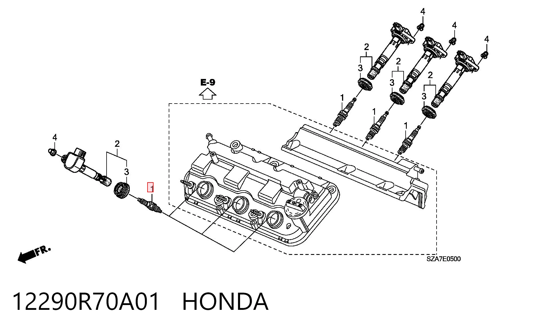 12290R70A01 Honda Свіча запалювання