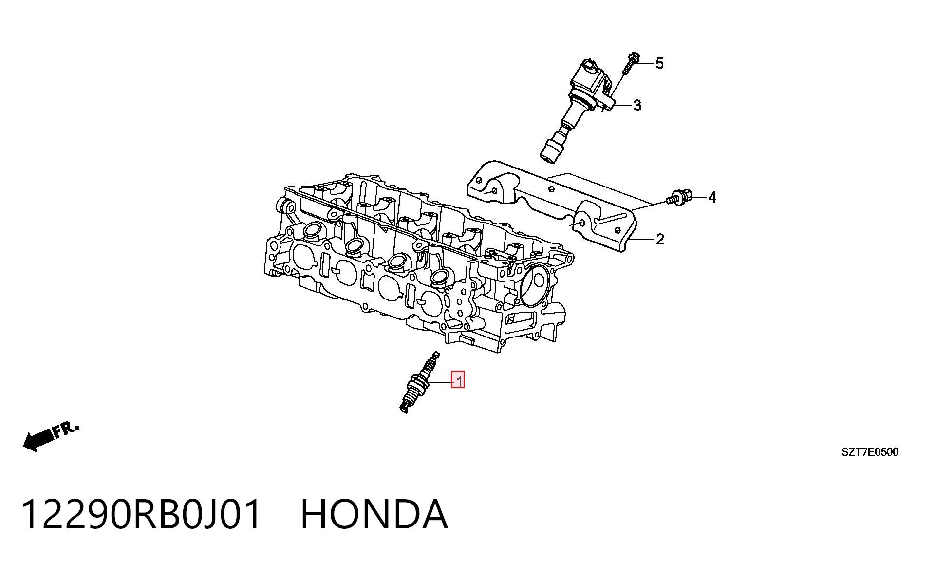 12290RB0J01 Honda Свіча запалювання
