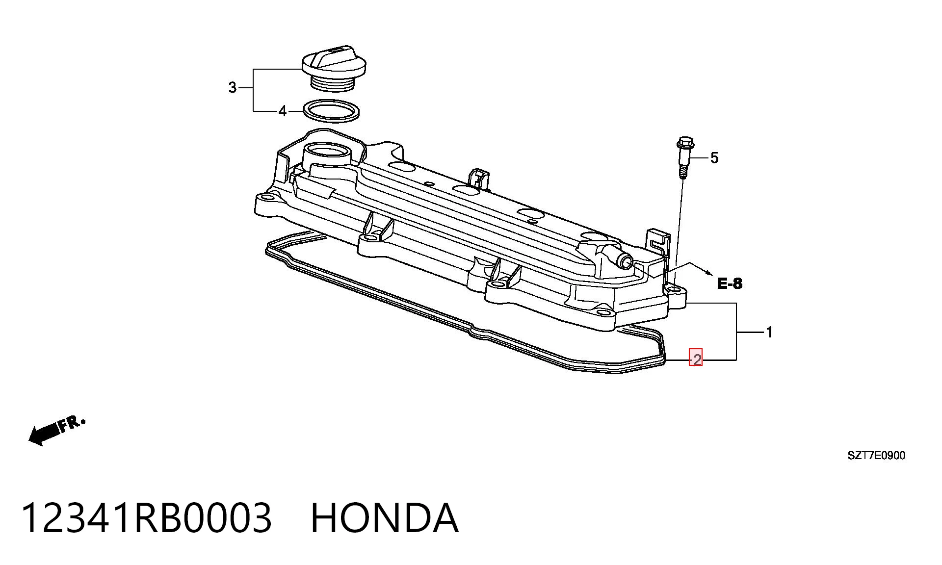 12341RB0003 NIPPON MOTORS Прокладка кришки клапанної 