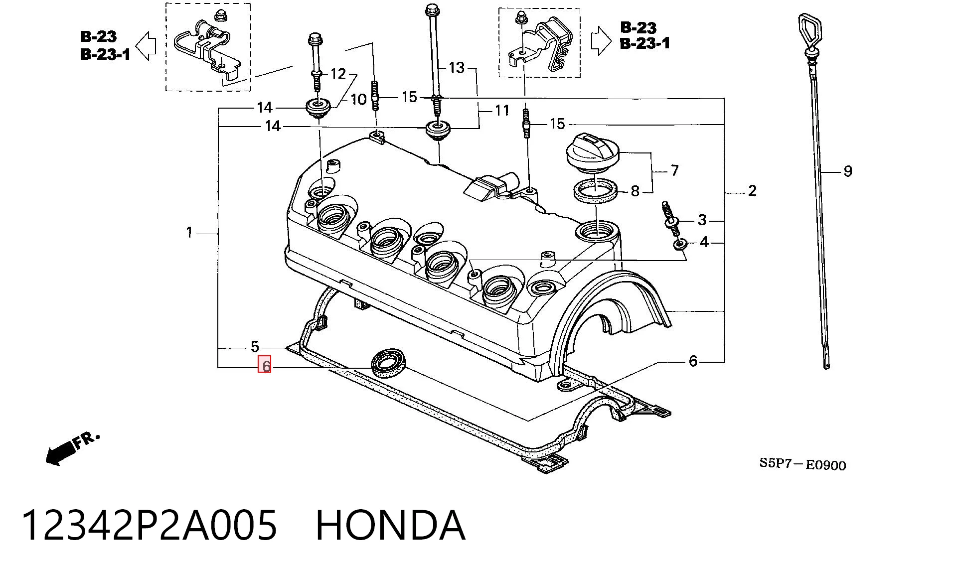 12342P2A005 Honda 
