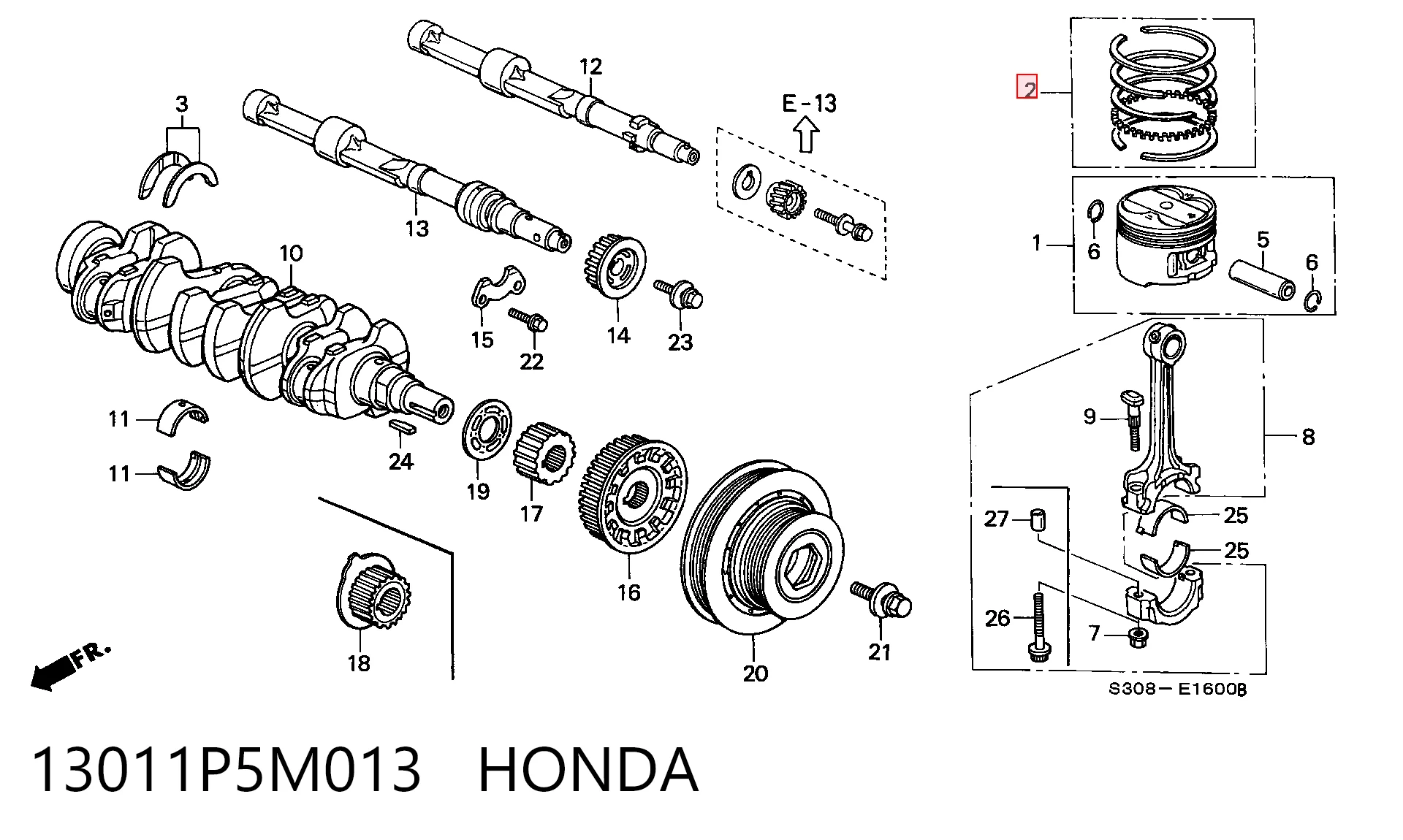 Поршні і шатуни Fiat/Alfa/Lancia HD8700BSTD ціна, від 29.87 USD