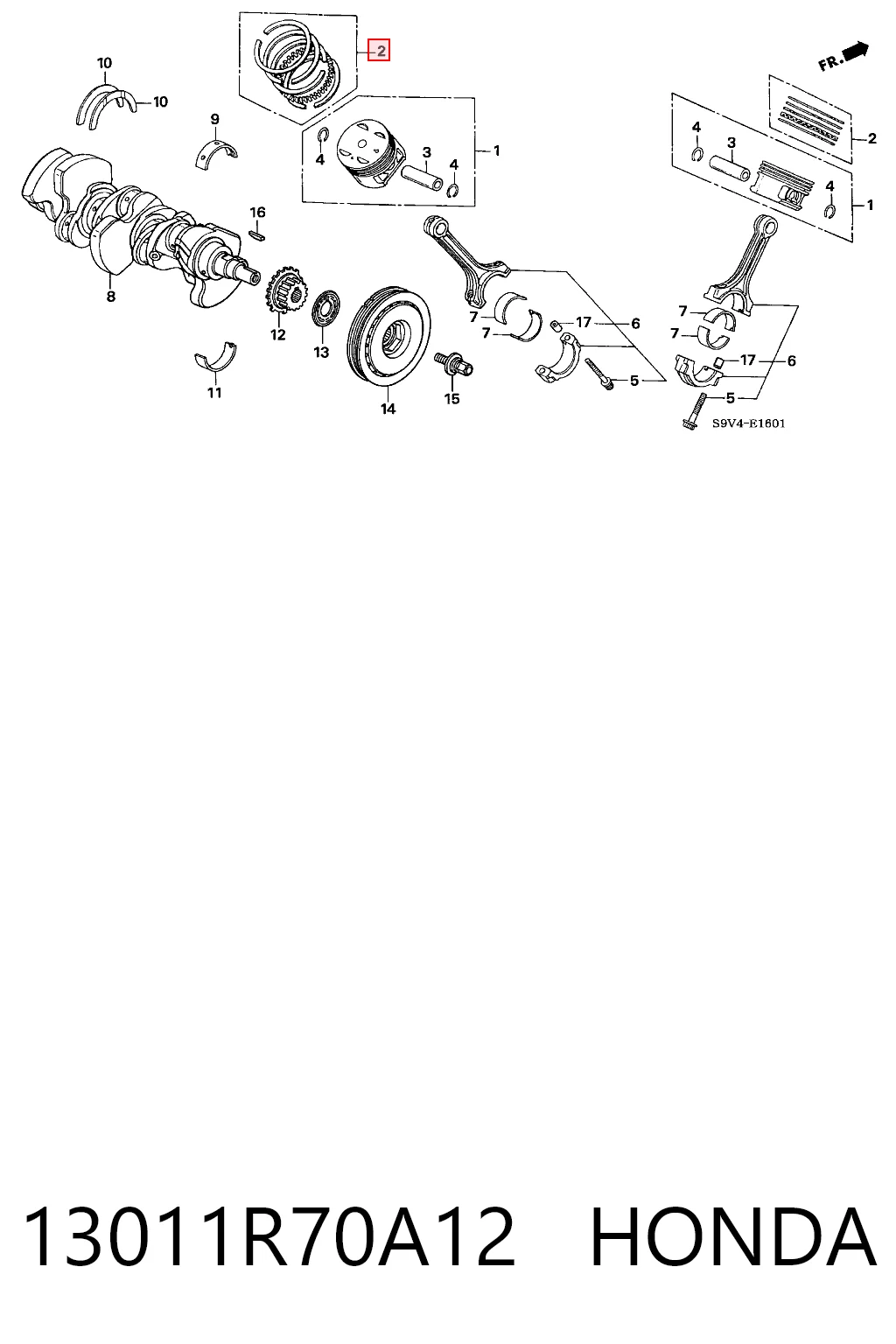 13011R70A12 Honda 