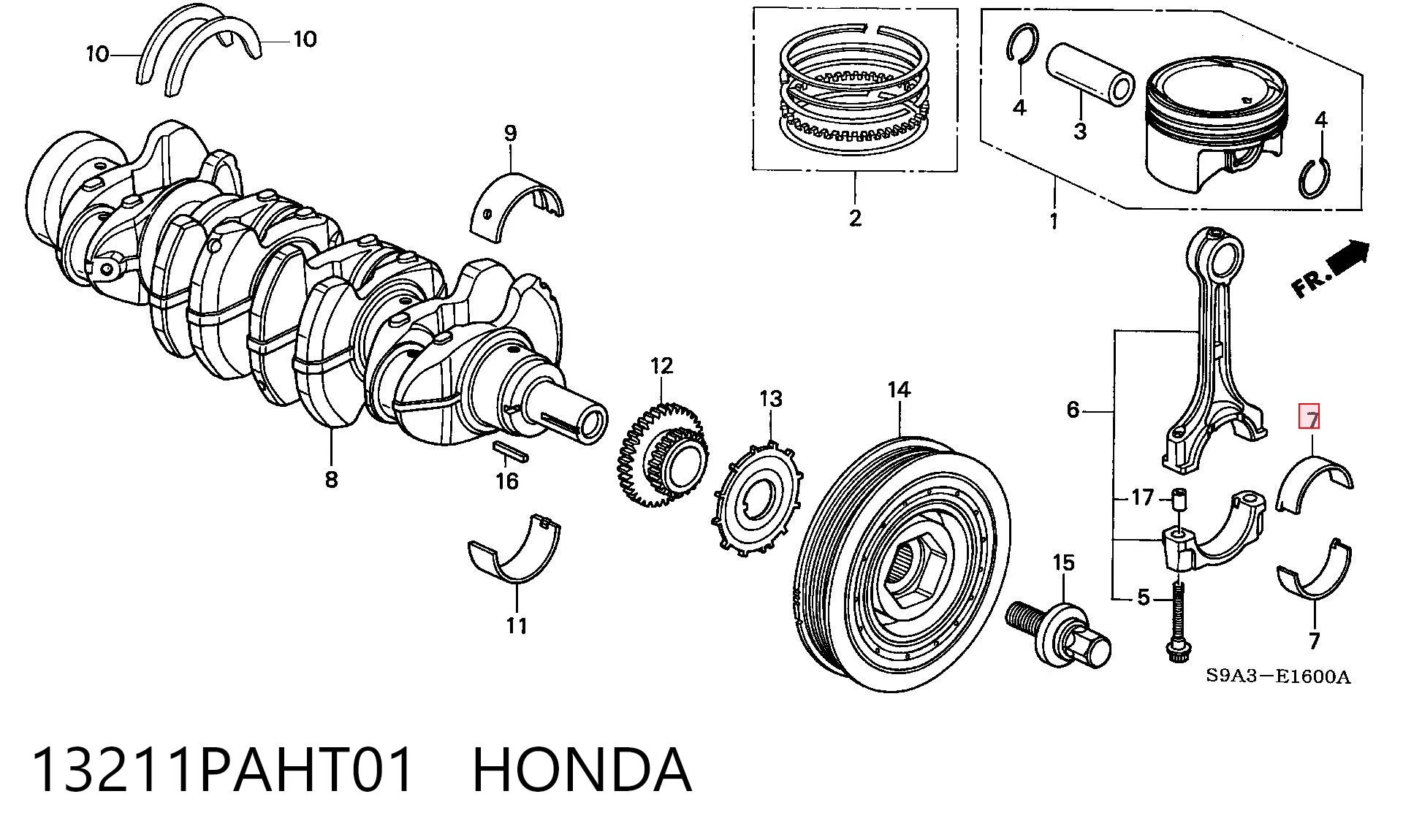 13211PAHT01 Honda 