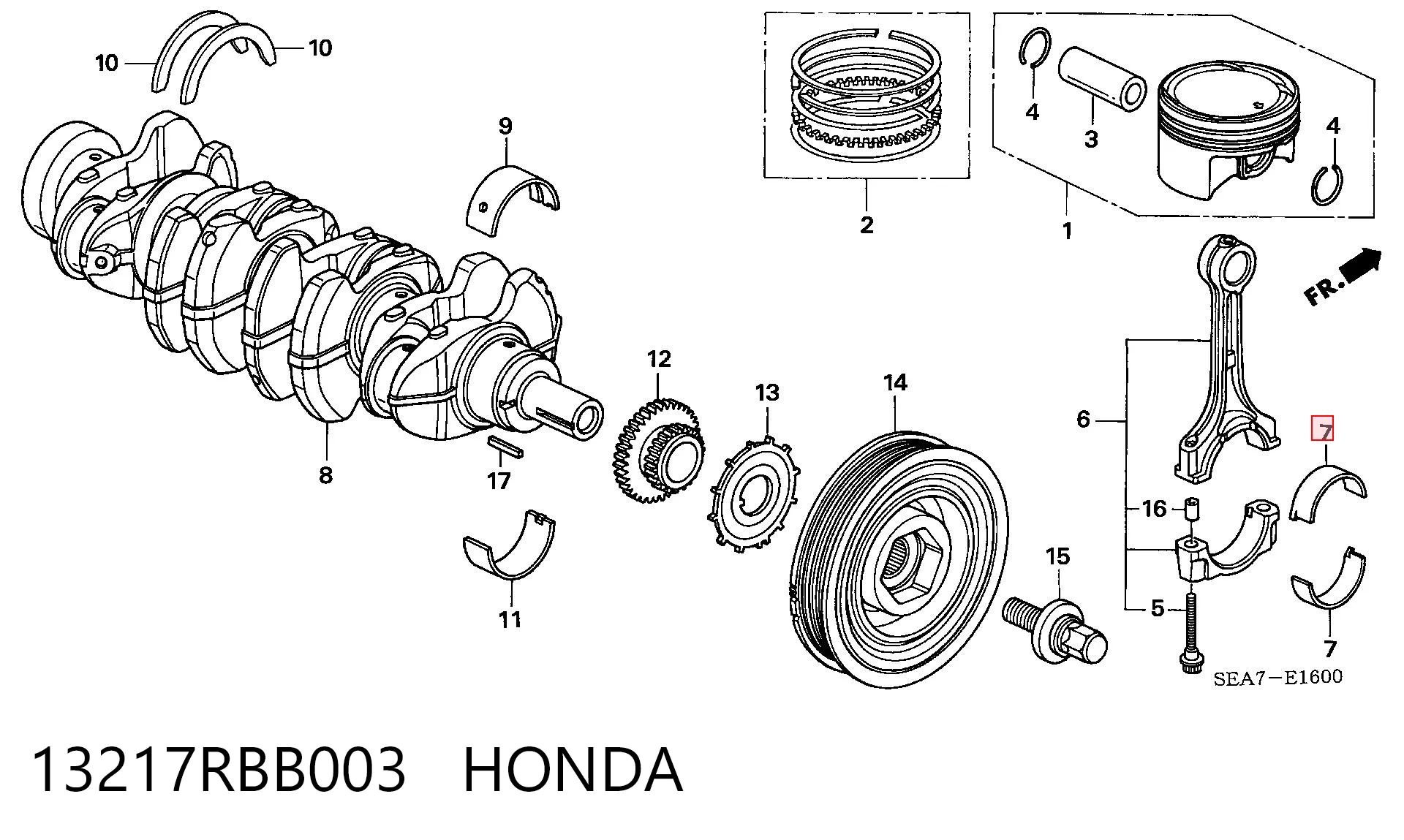 13217RBB003 Honda 