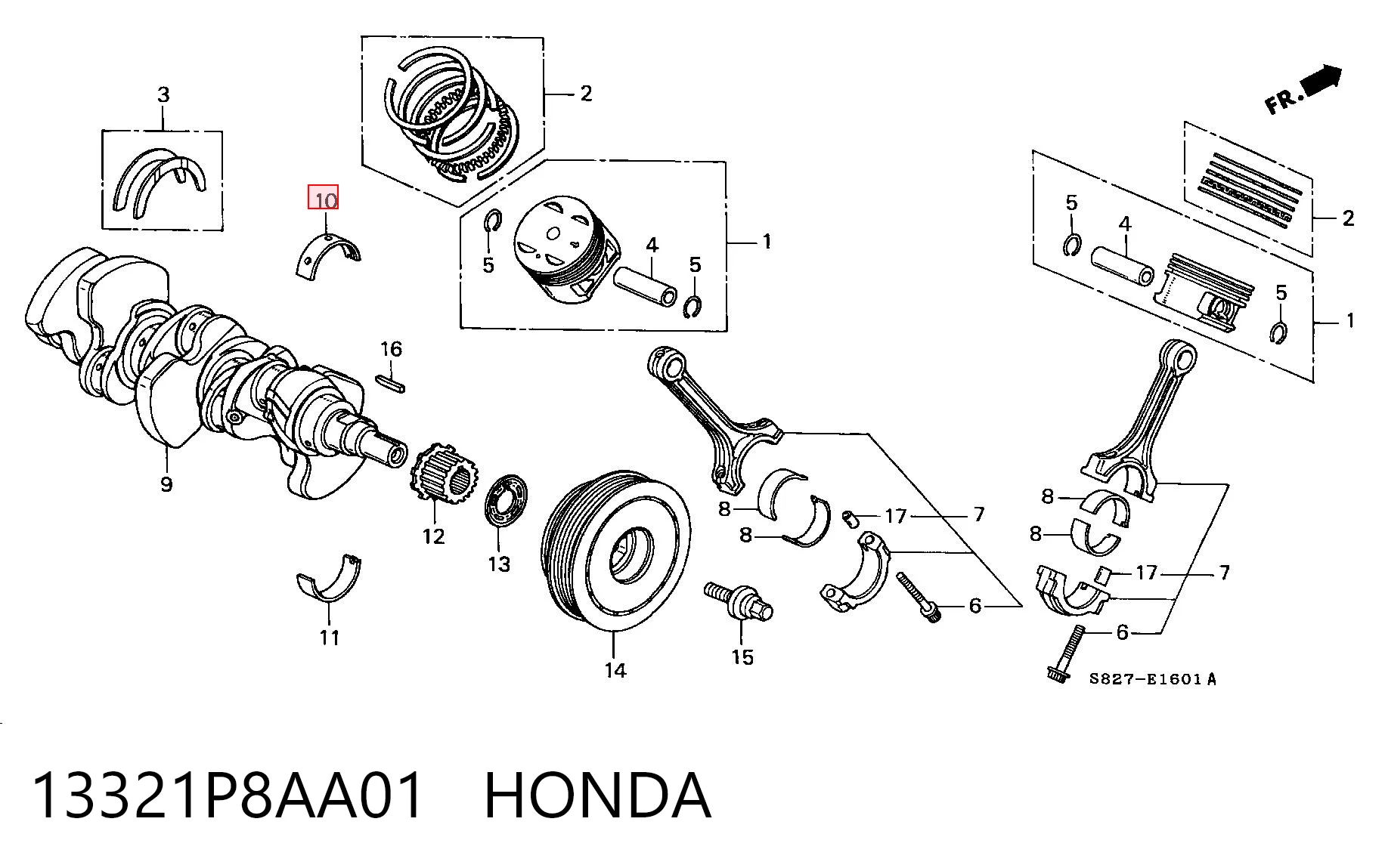 13321P8AA01 Honda 