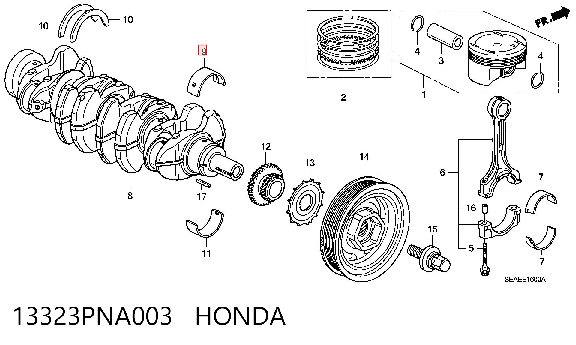 13323PNA003 Honda 