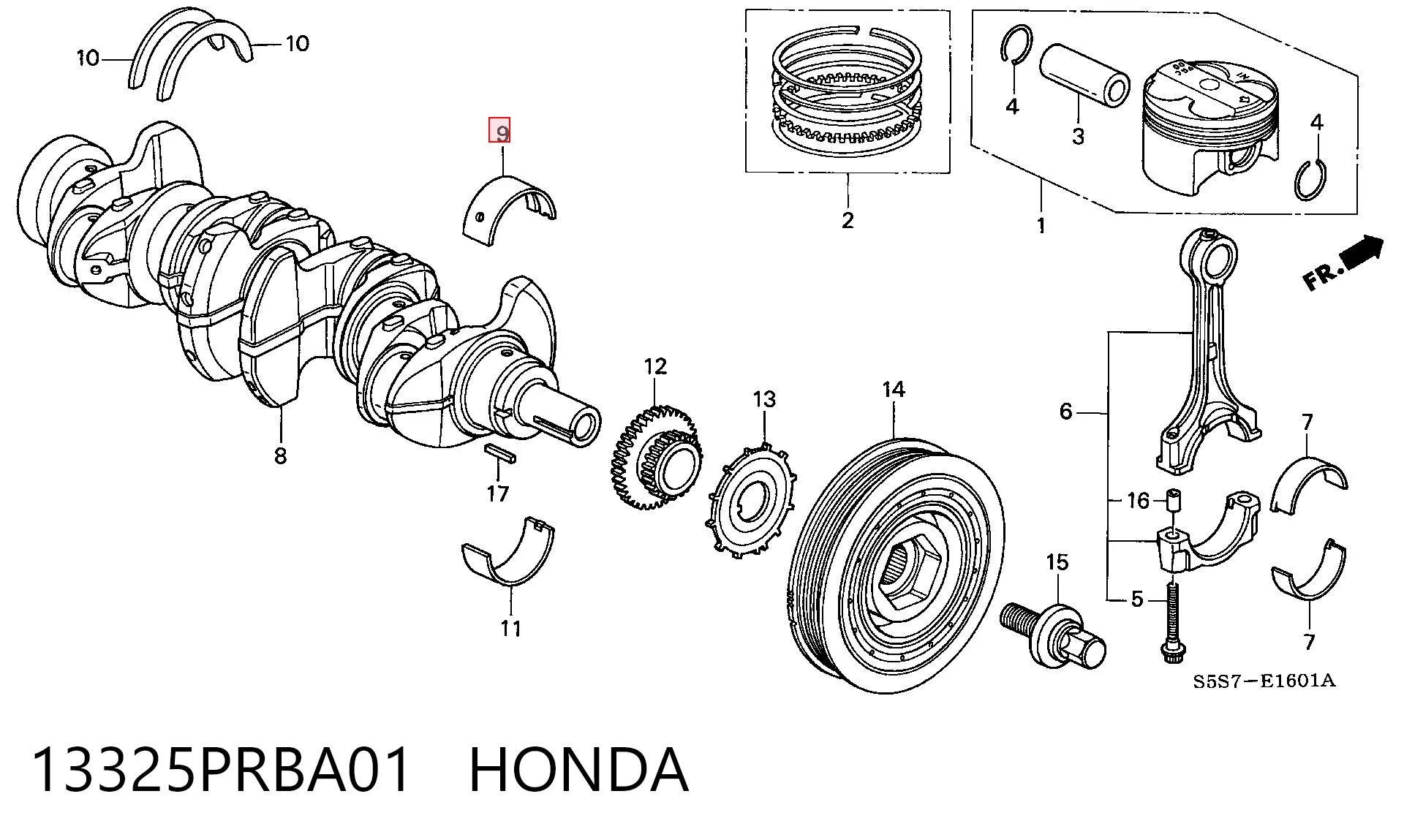 13325PRBA01 Honda 