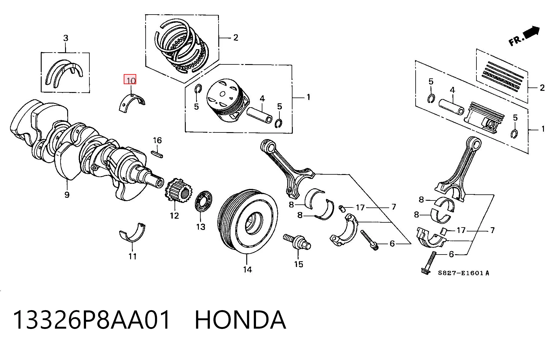13326P8AA01 Honda 