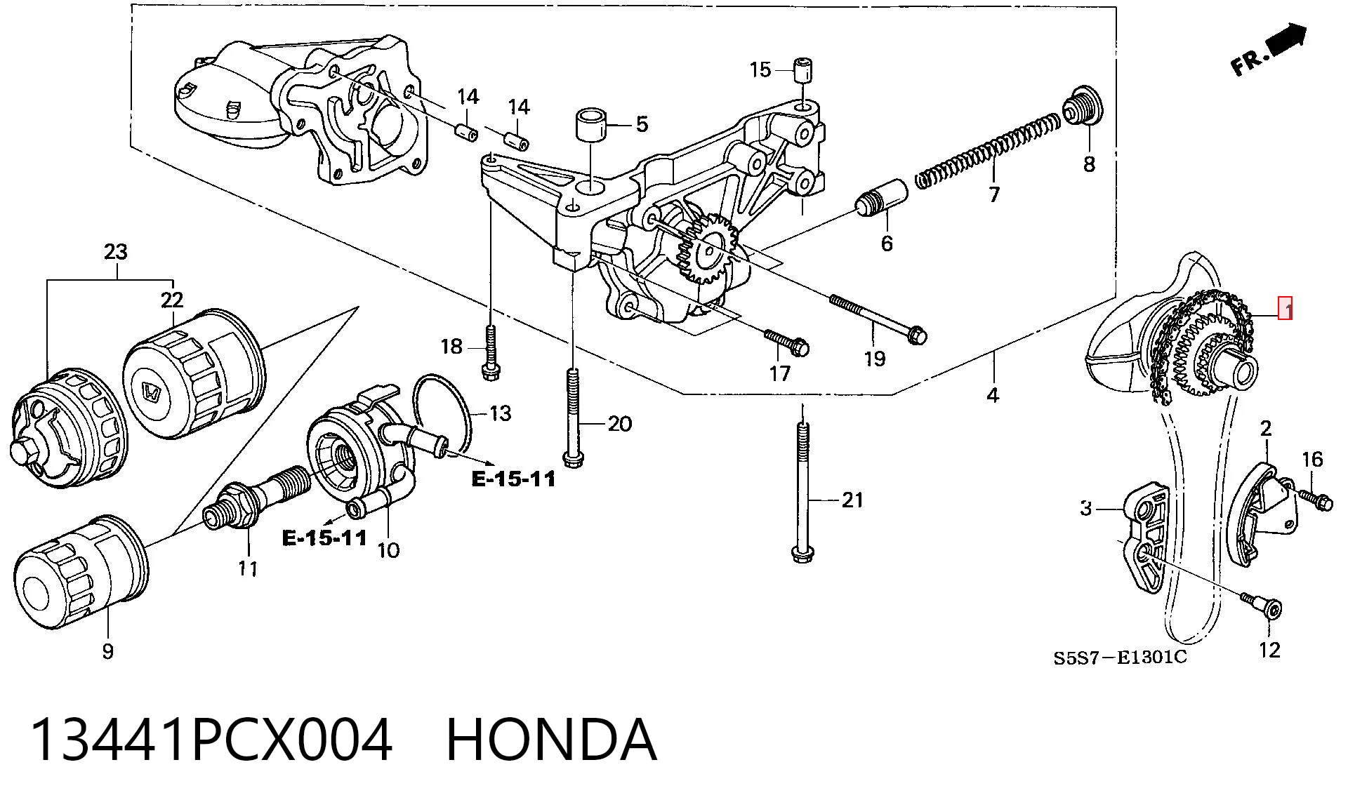 13441PCX004 Honda 