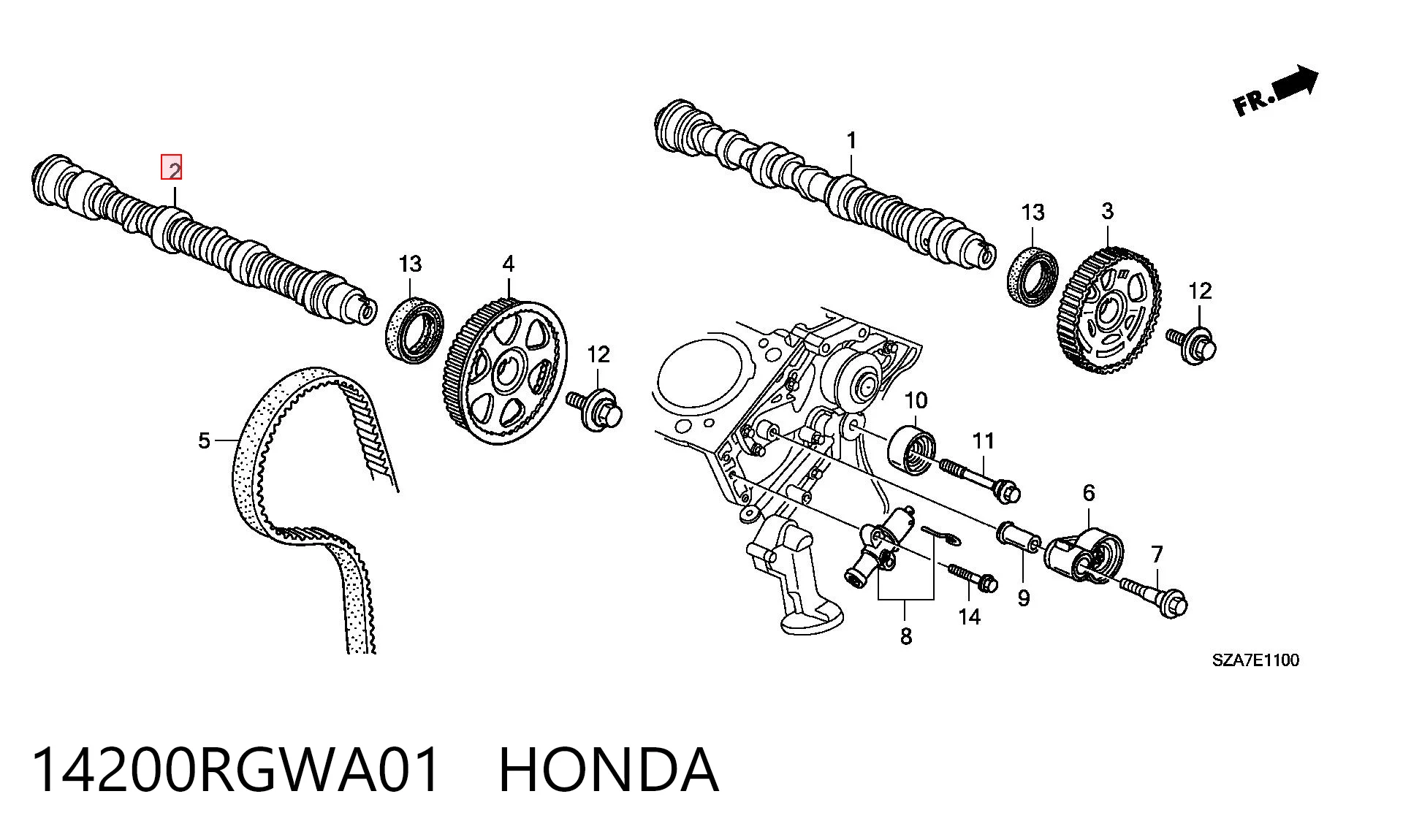 14200RGWA01 Honda 
