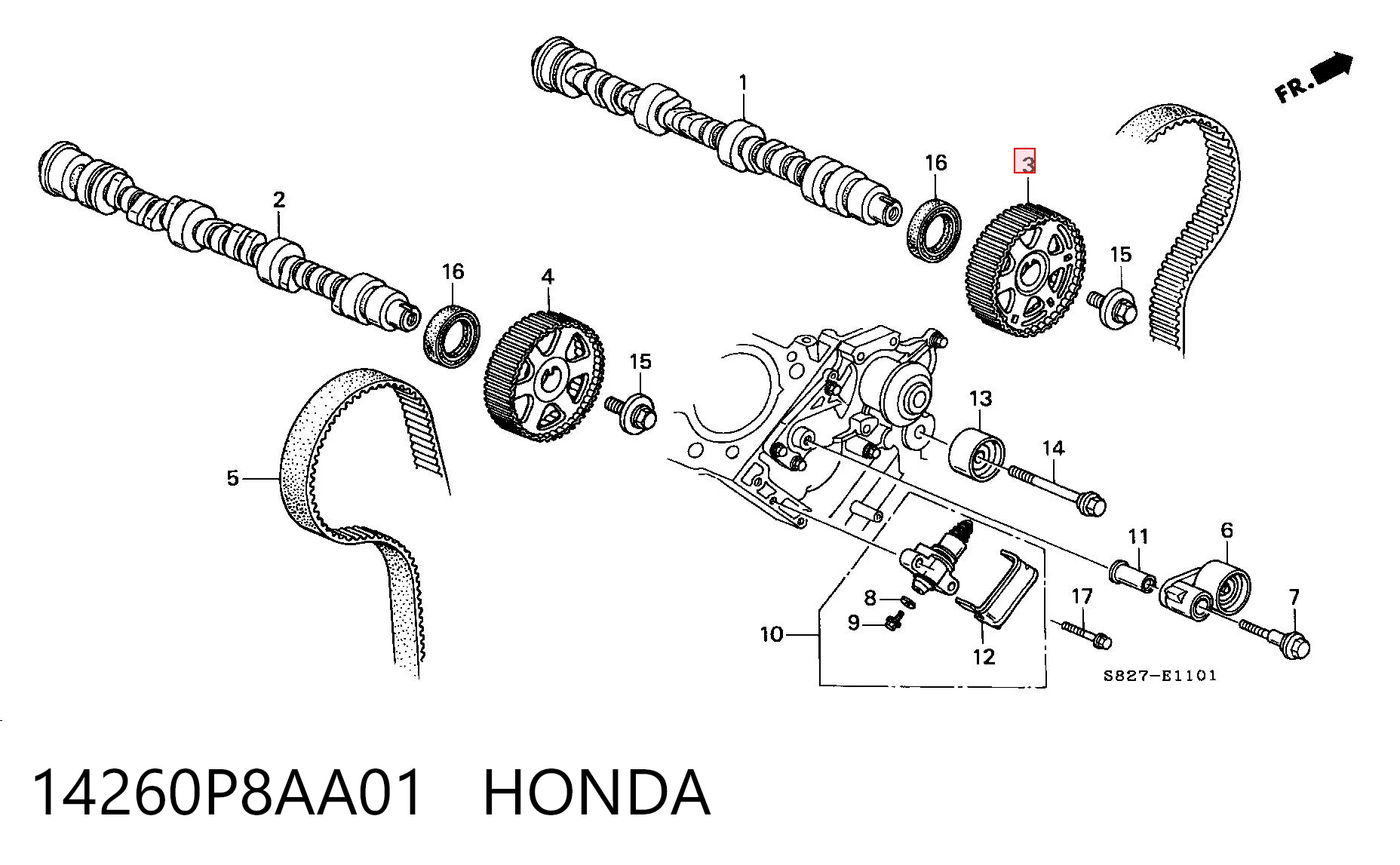 14260P8AA01 Honda
