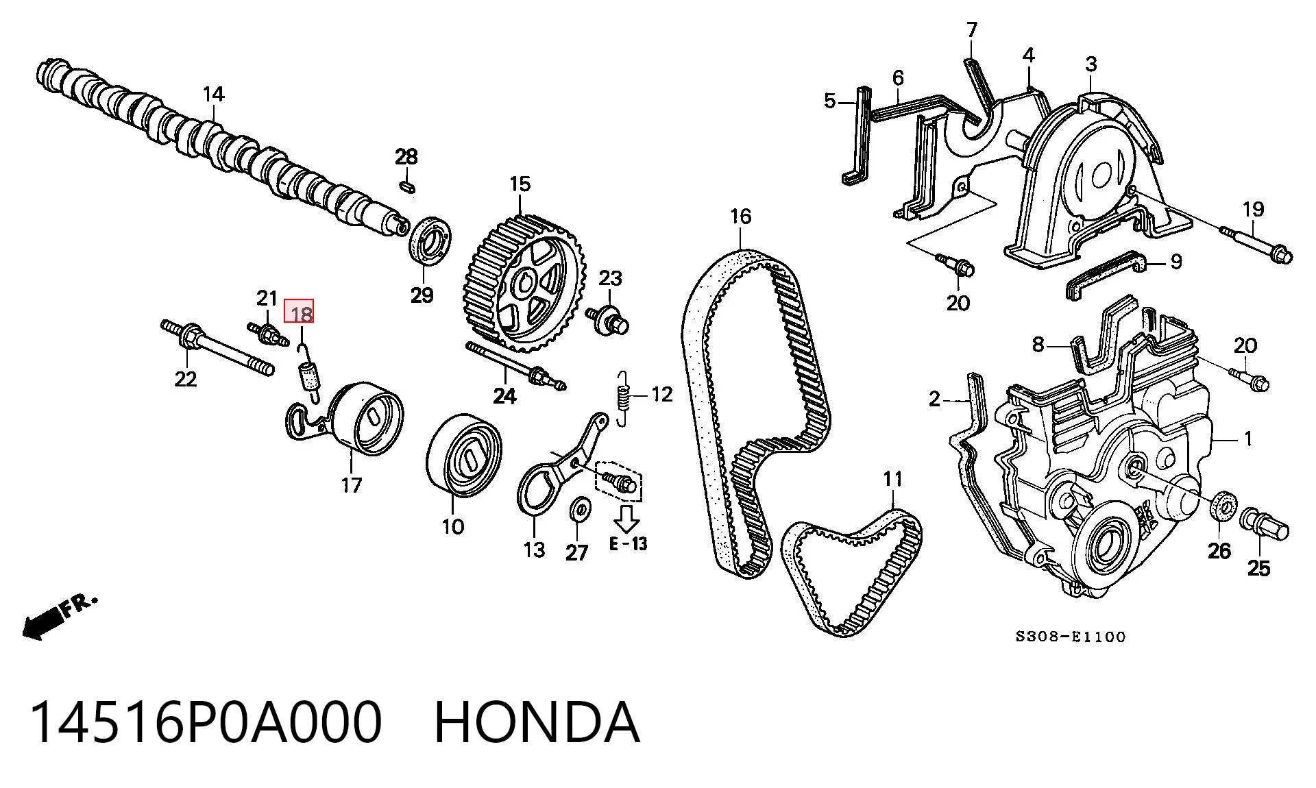 14516P0A000 Honda 