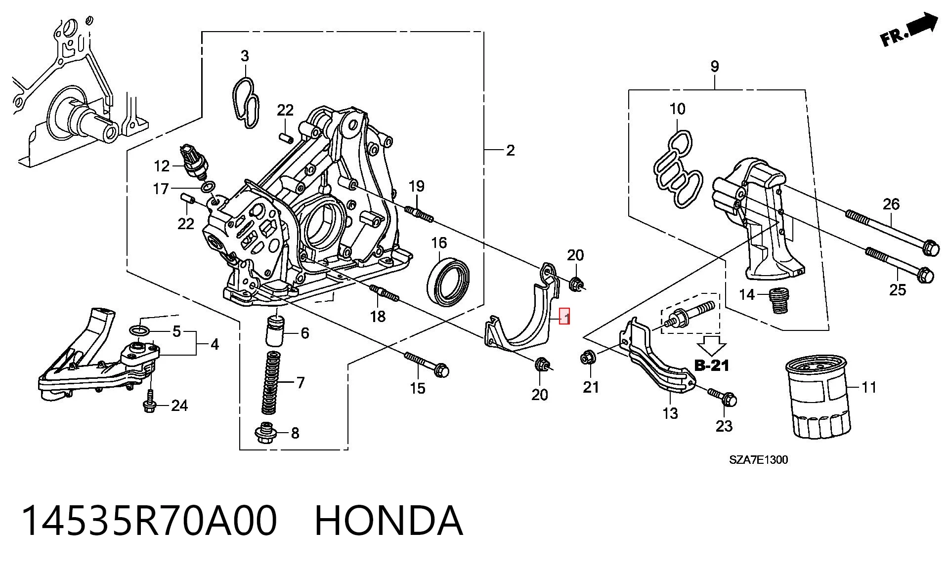 14535R70A00 Honda 