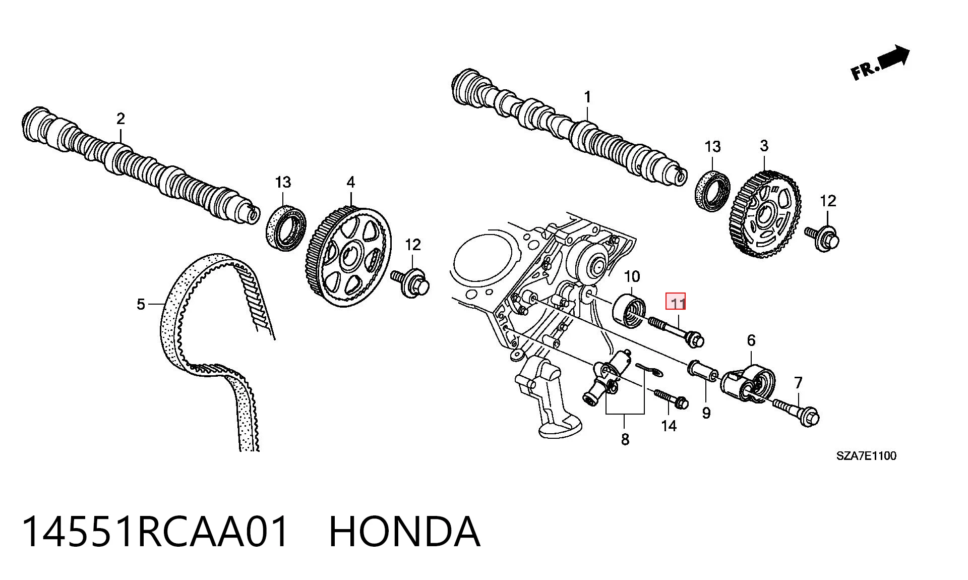14551RCAA01 Honda 
