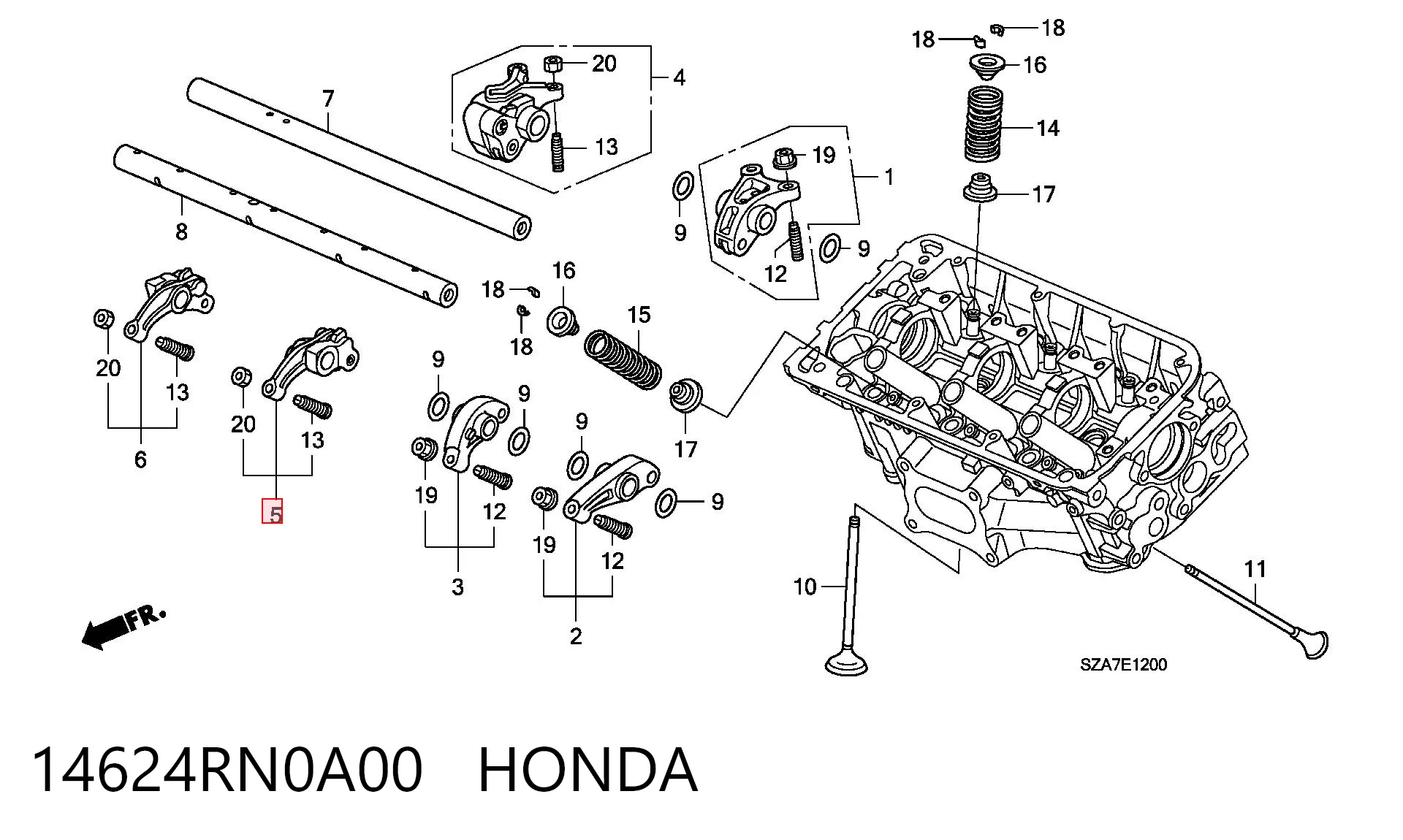 14624RN0A00 Honda 