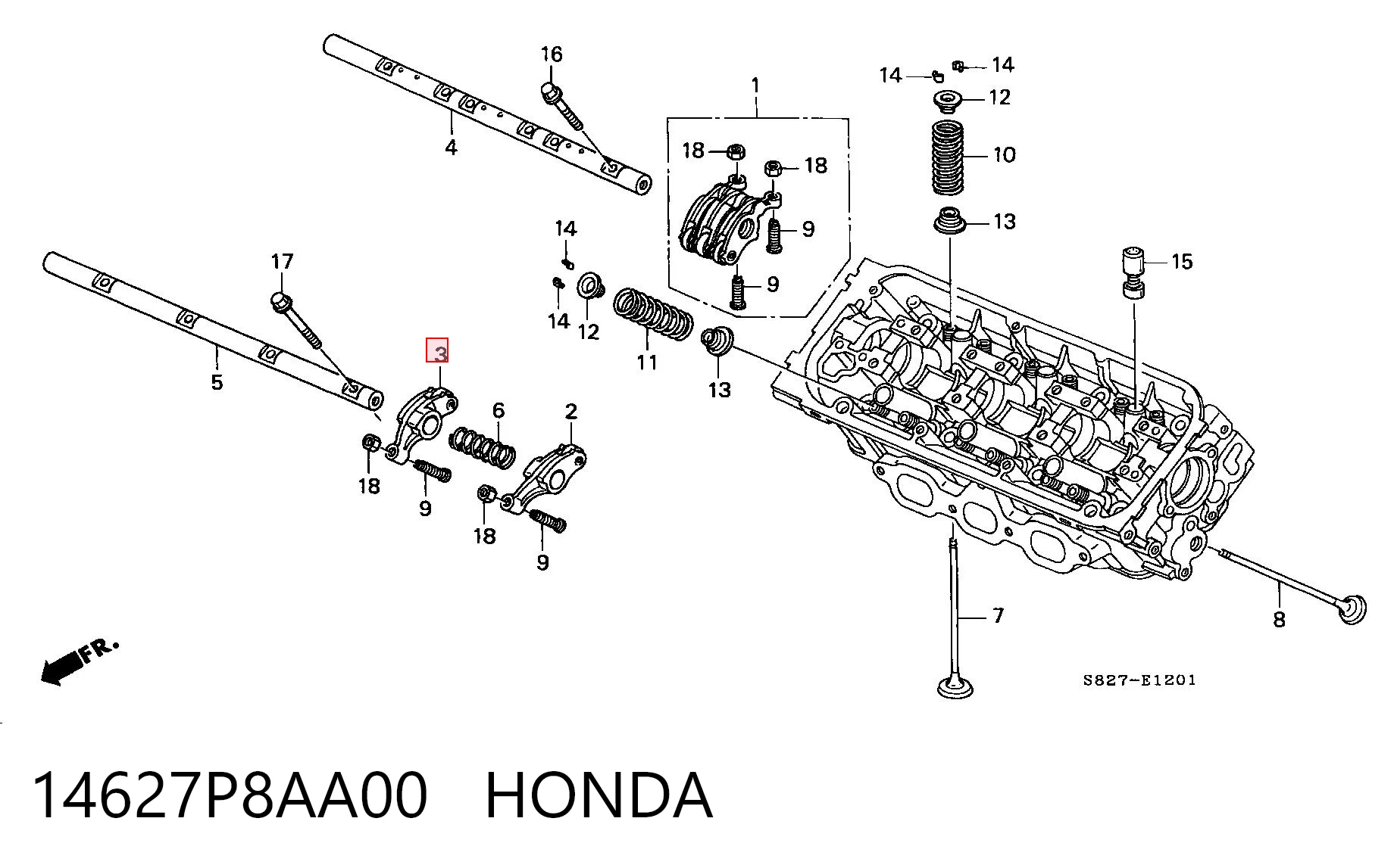 14627P8AA00 Honda 