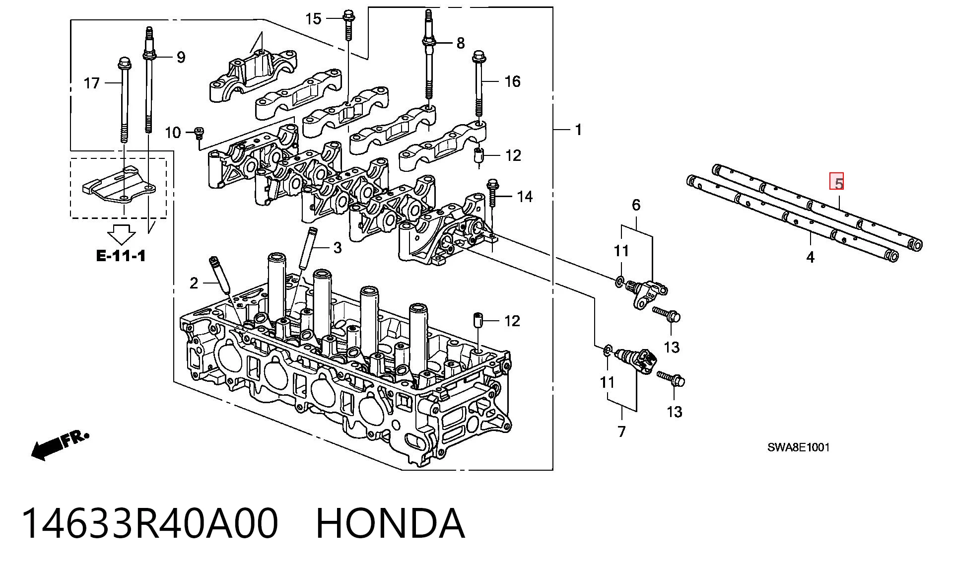 14633R40A00 Honda 