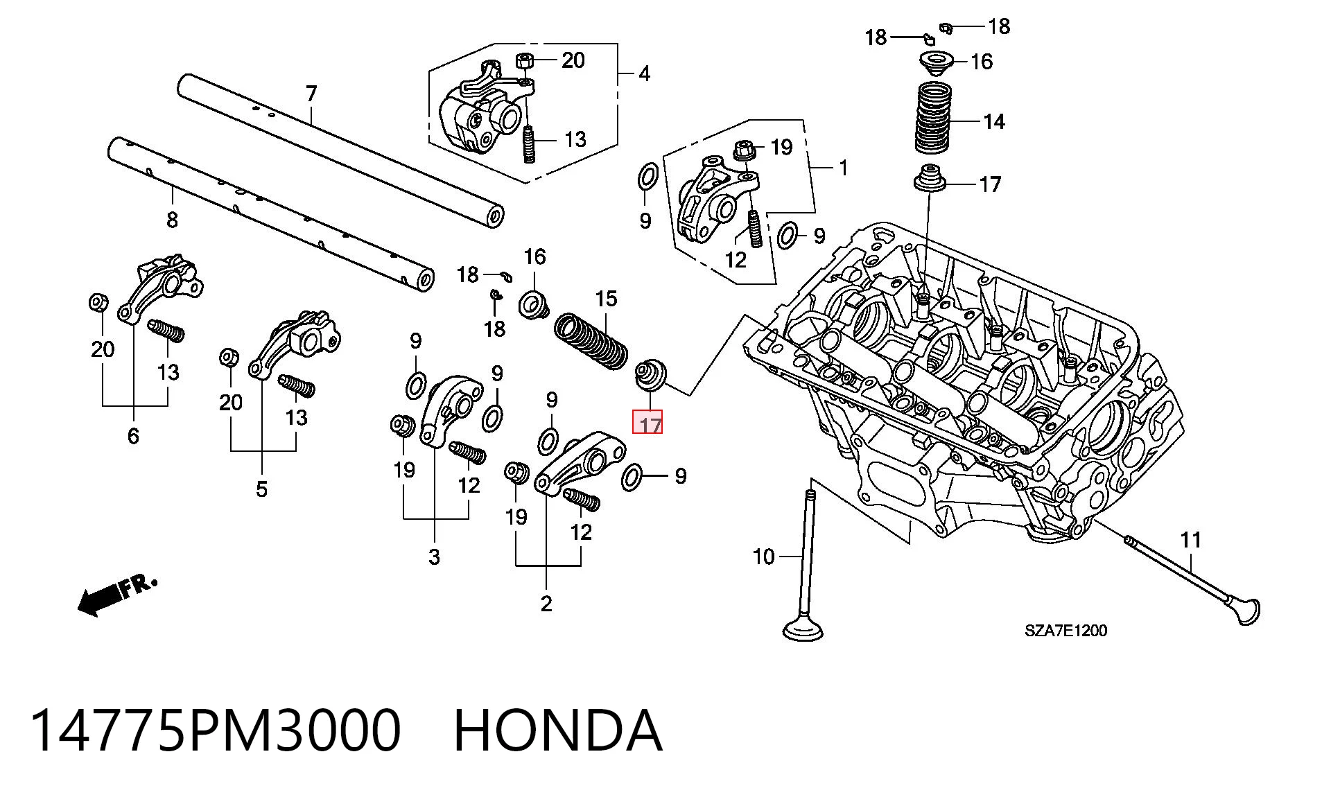 14775PM3000 Honda 