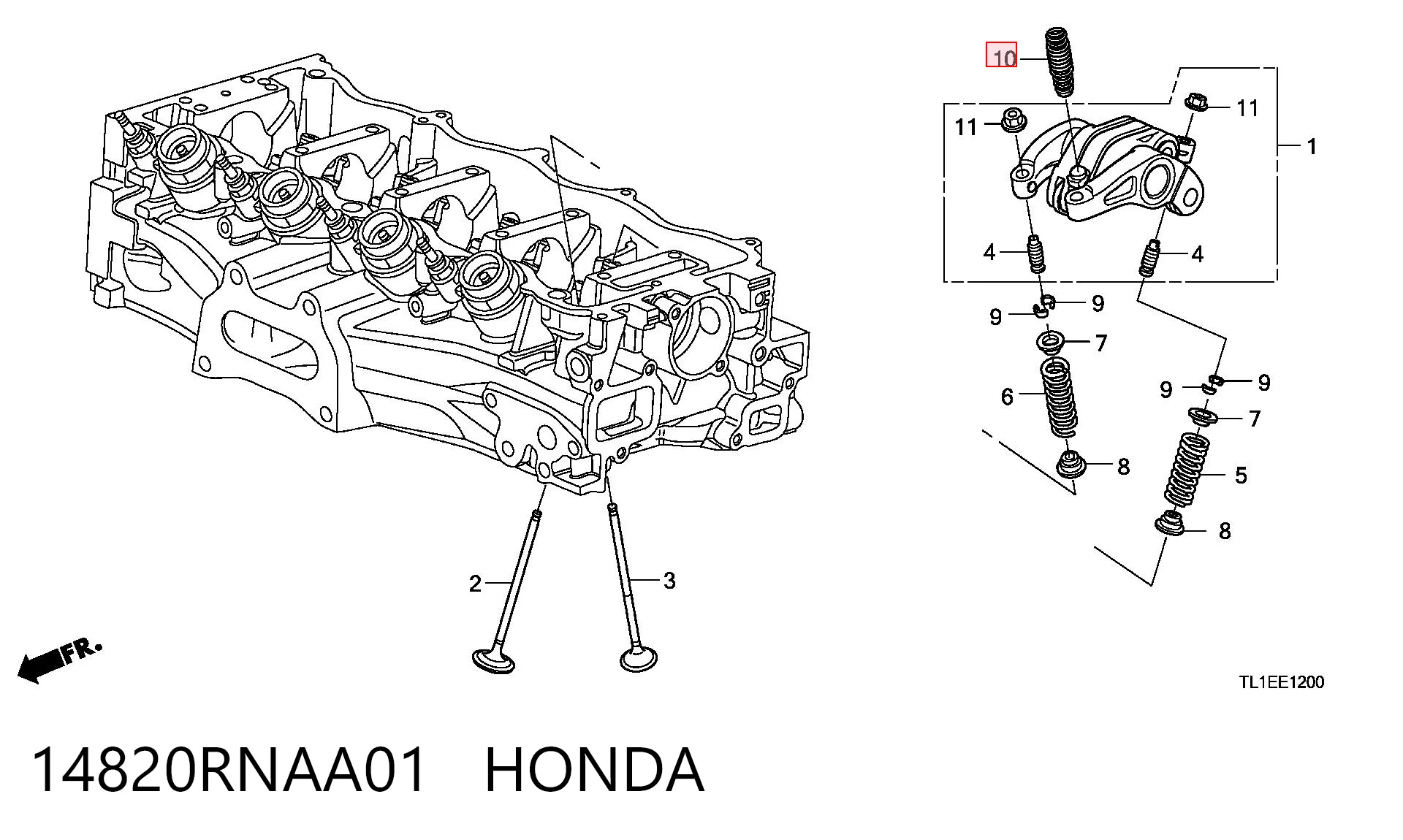 14820RNAA01 Honda 