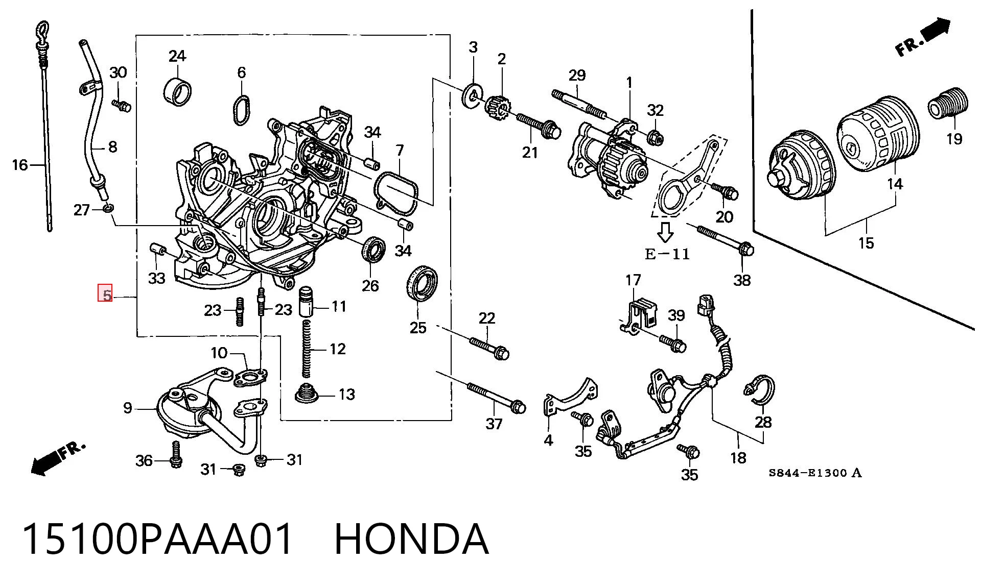 15100PAAA01 Honda 