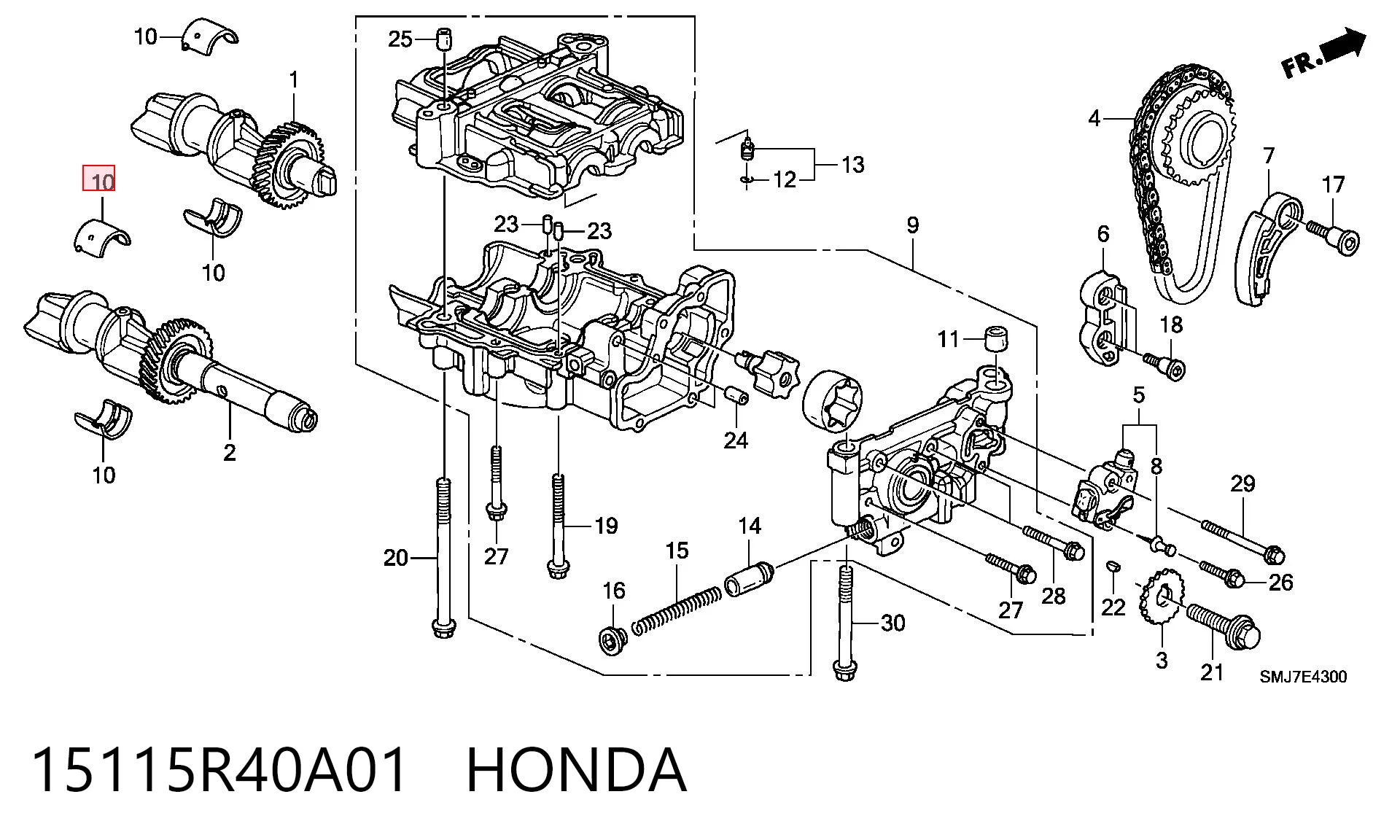 15115R40A01 Honda 