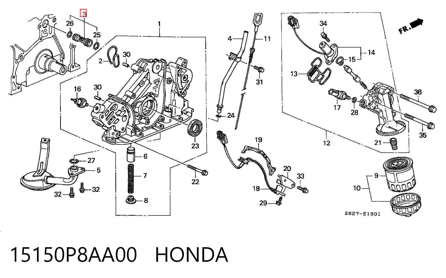 15150P8AA00 Honda 