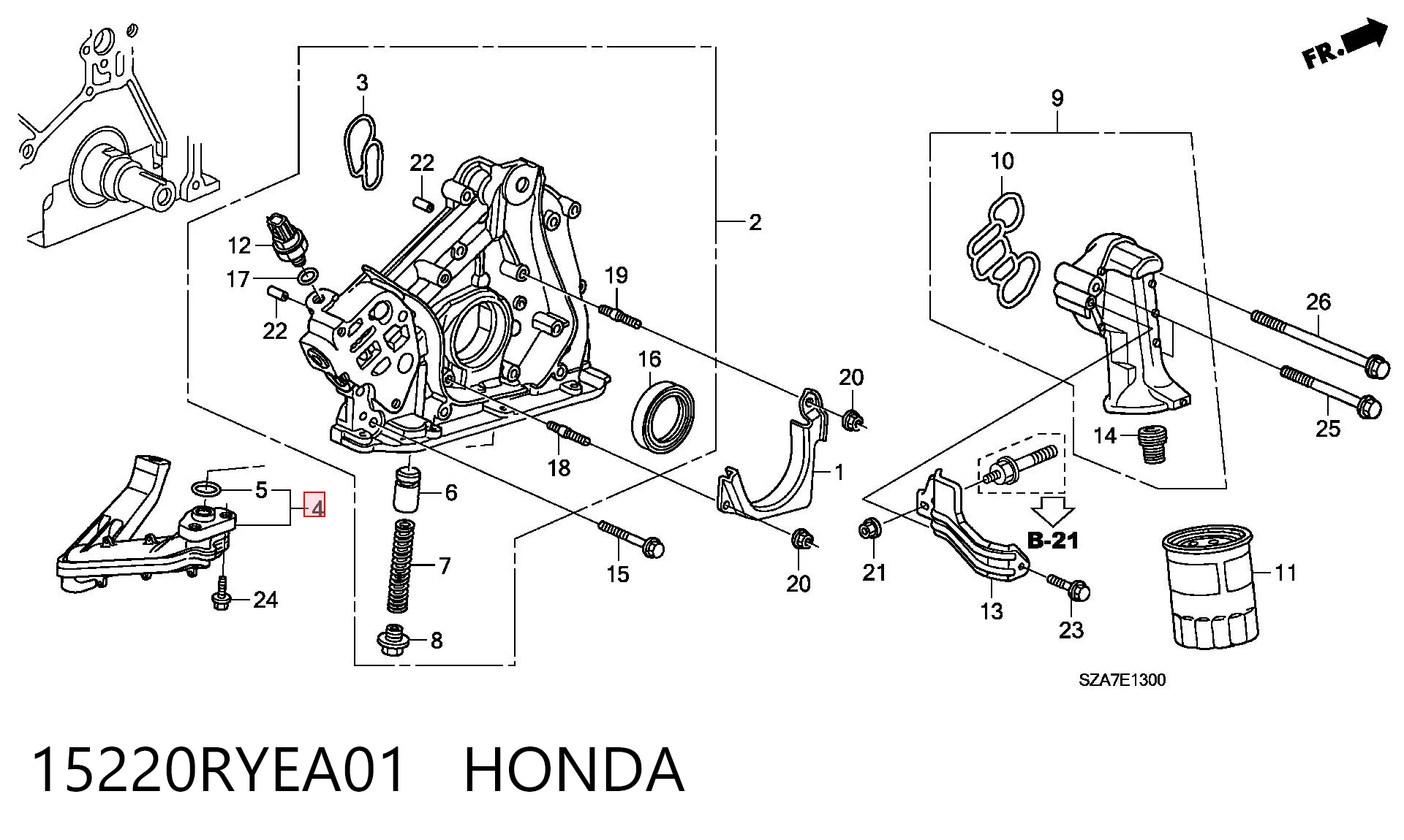 15220RYEA01 Honda 