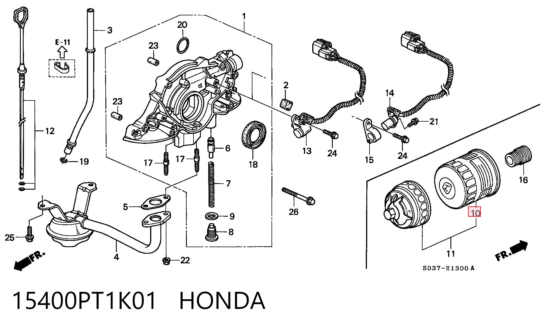 15400PT1K01 Honda
