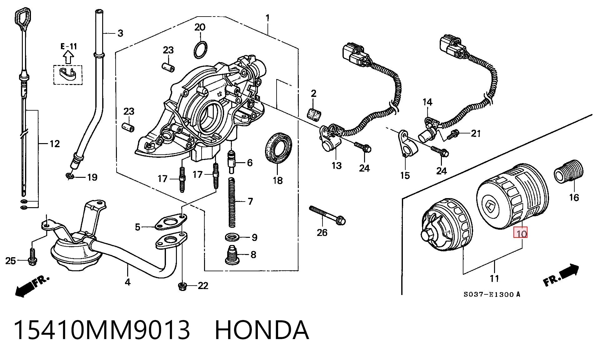 15410MM9013 Honda Фільтр масла
