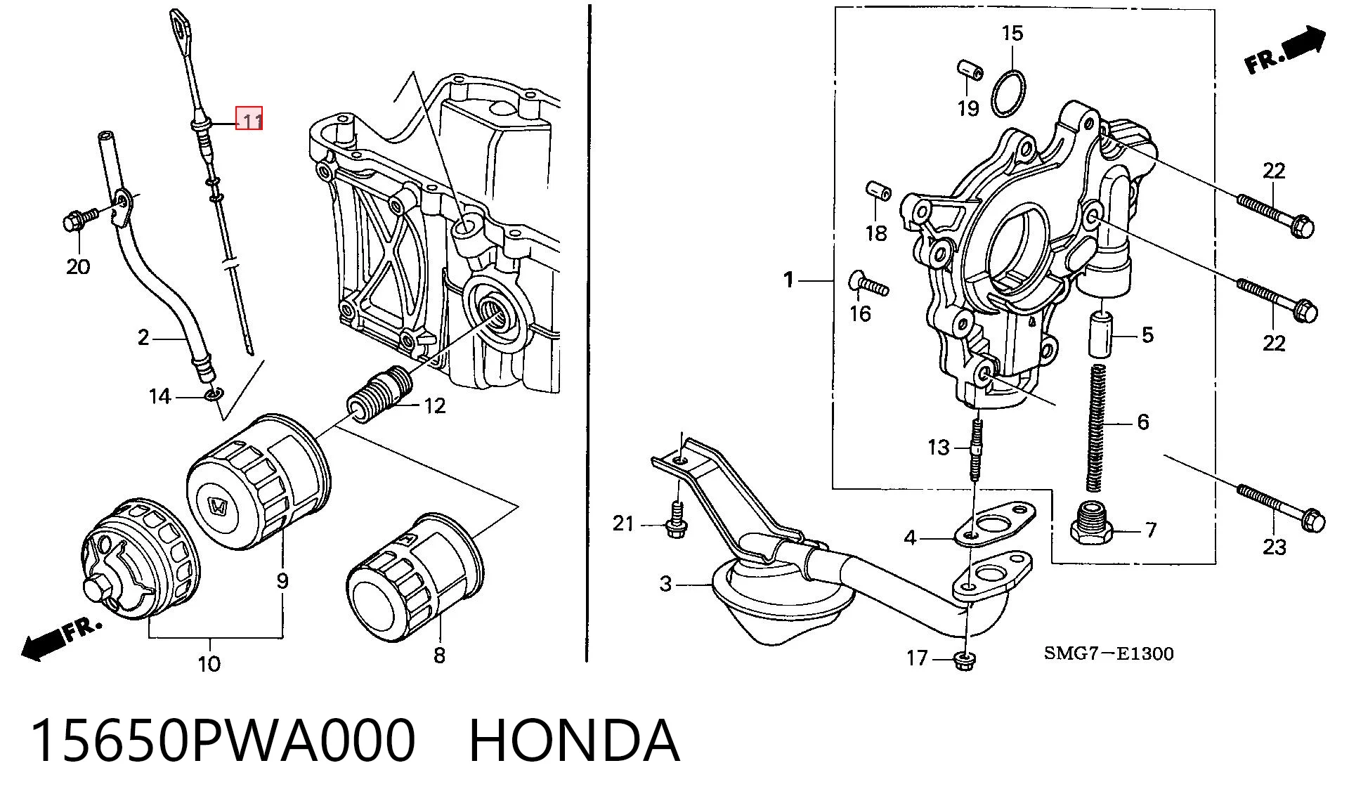 15650PWA000 Honda Покажчик рівня масла