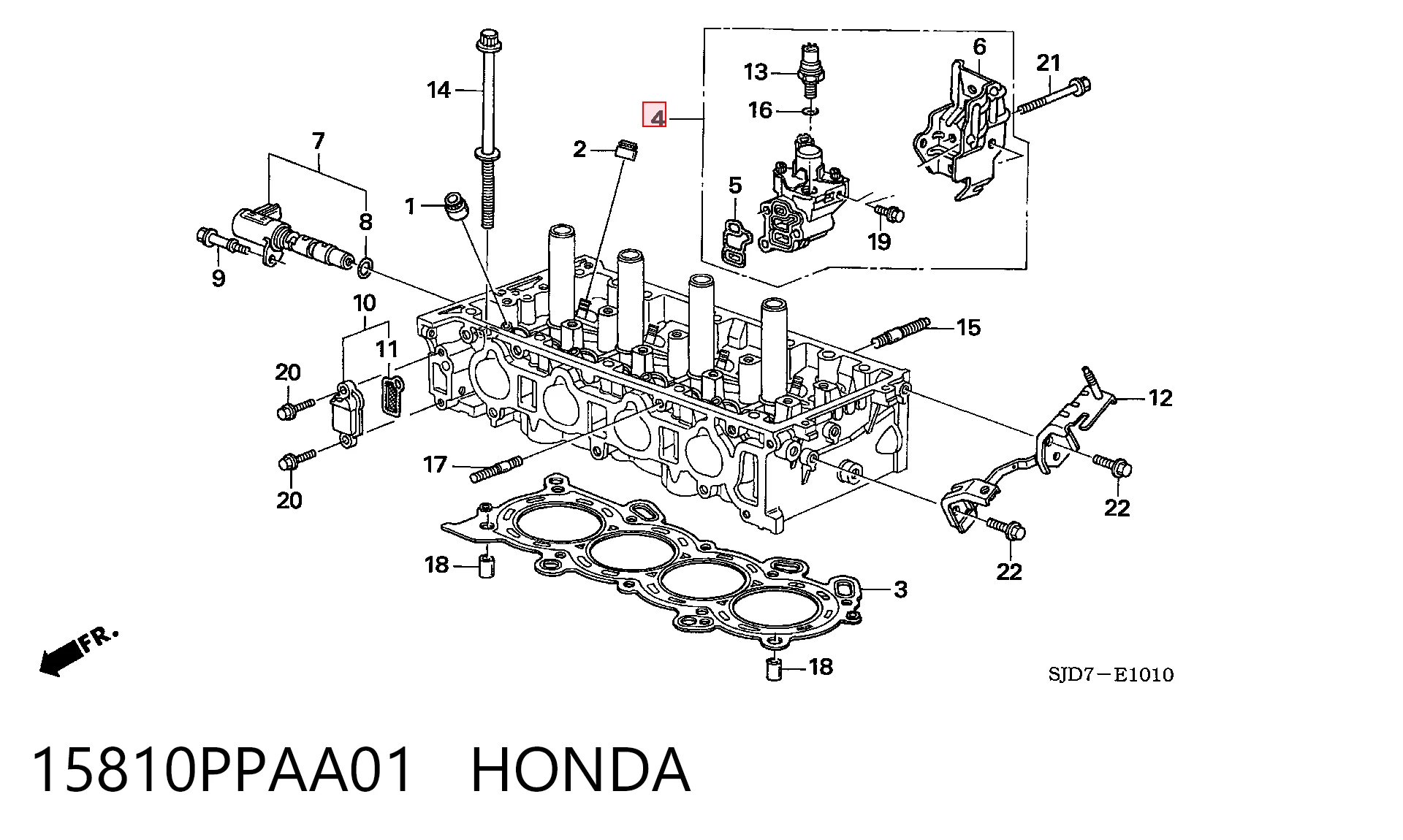 15810PPAA01 Honda Регулятор фаз газорозподілу