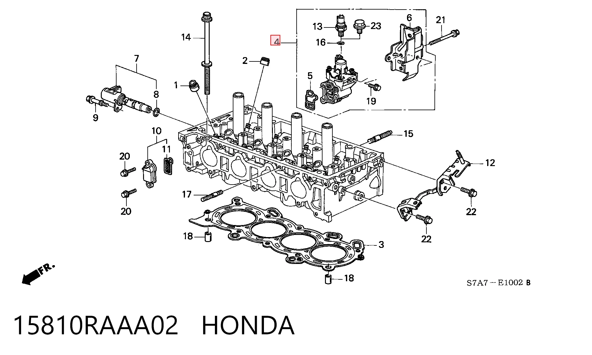 15810RAAA02 Honda Регулятор фаз газорозподілу