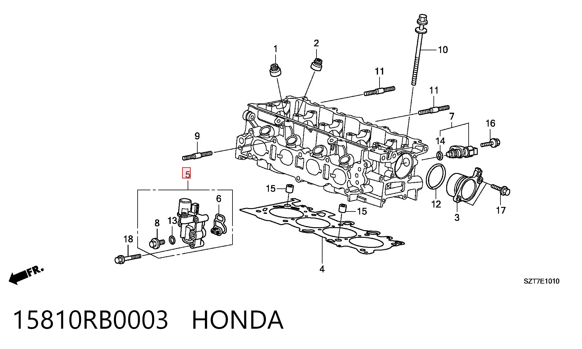 15810RB0003 Honda 