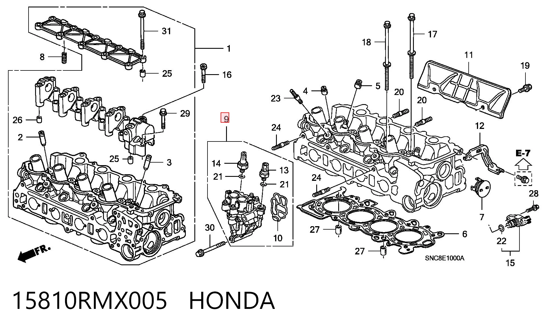 15810RMX005 Honda 