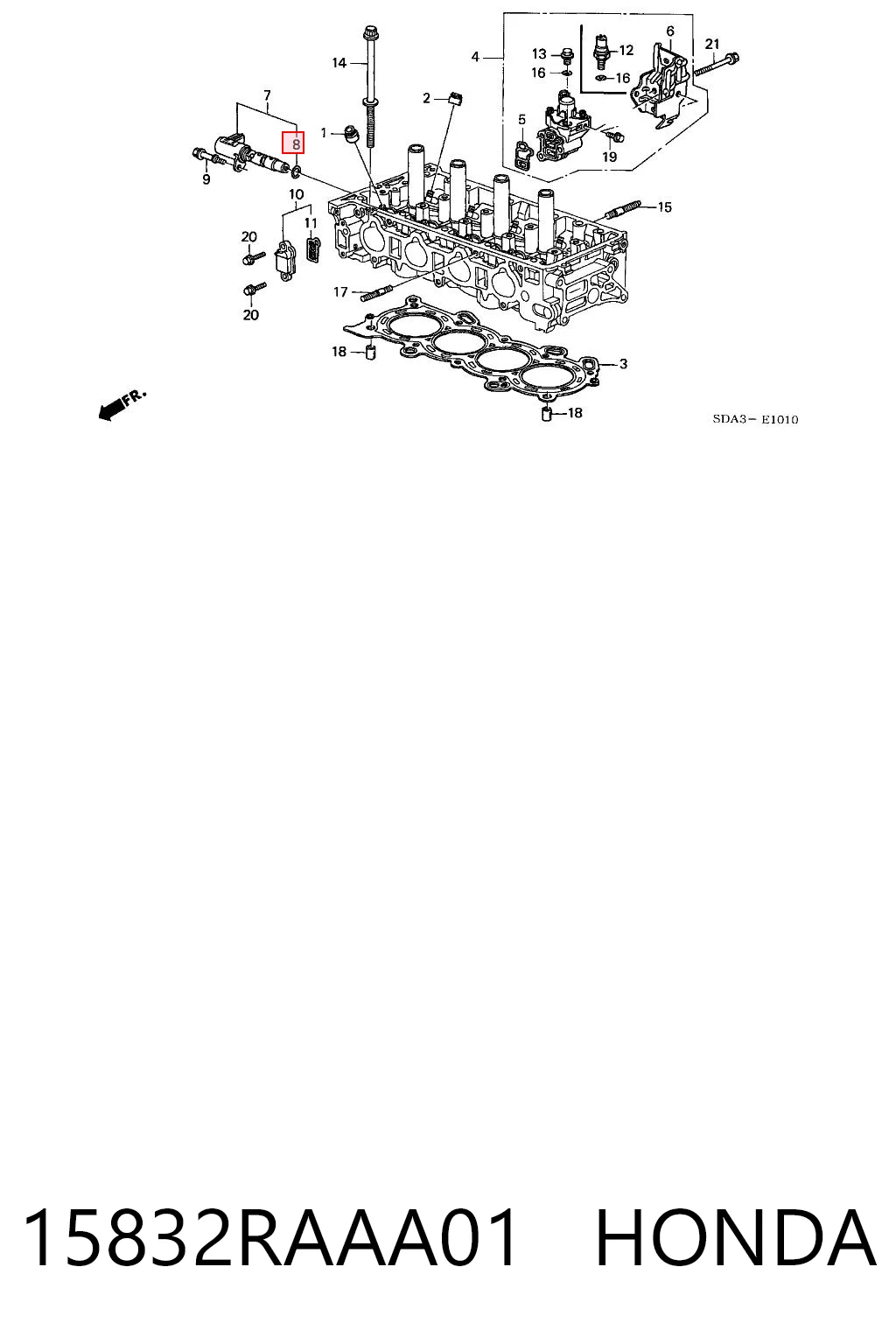 15832RAAA01 Honda 