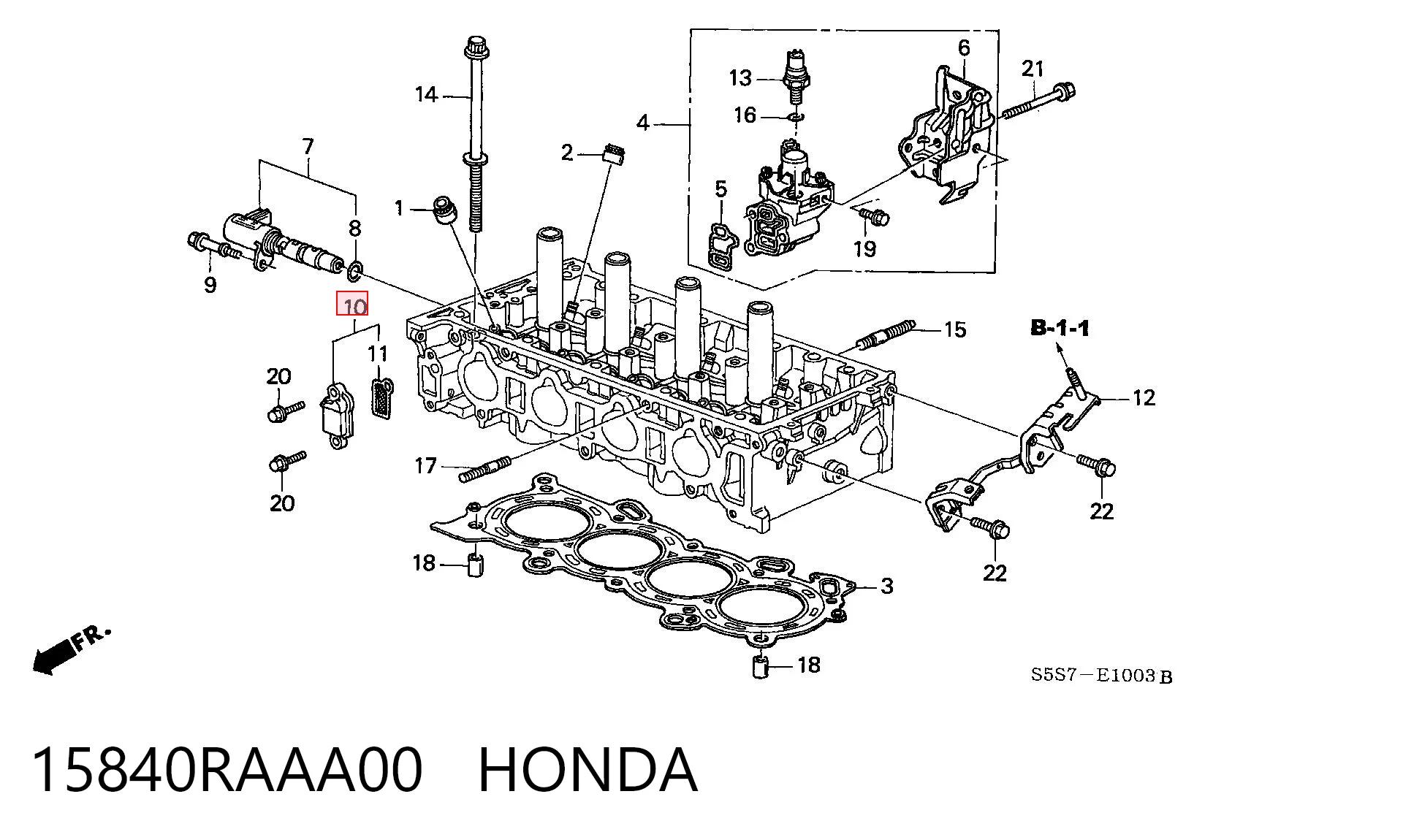 15840RAAA00 Honda Фільтр регулятора фаз газорозподілу