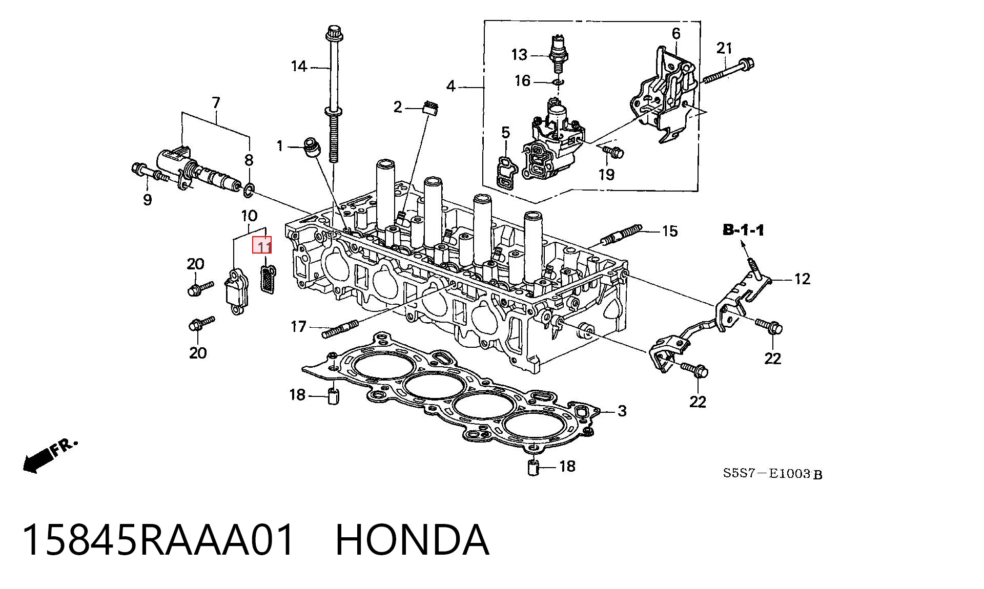 15845RAAA01 Honda Фільтр регулятора фаз газорозподілу