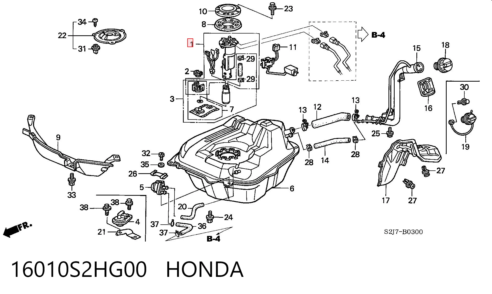 16010S2HG00 Honda