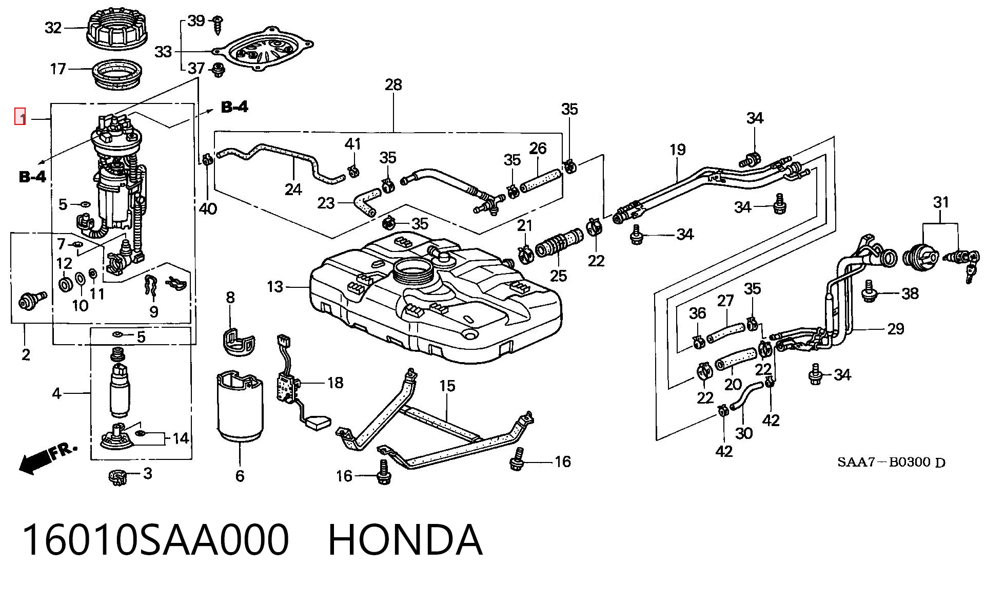 16010SAA000 Honda