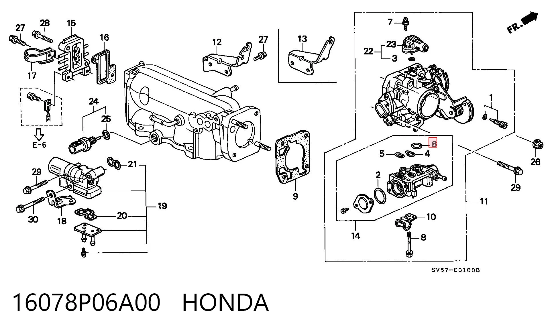16078P06A00 Honda 
