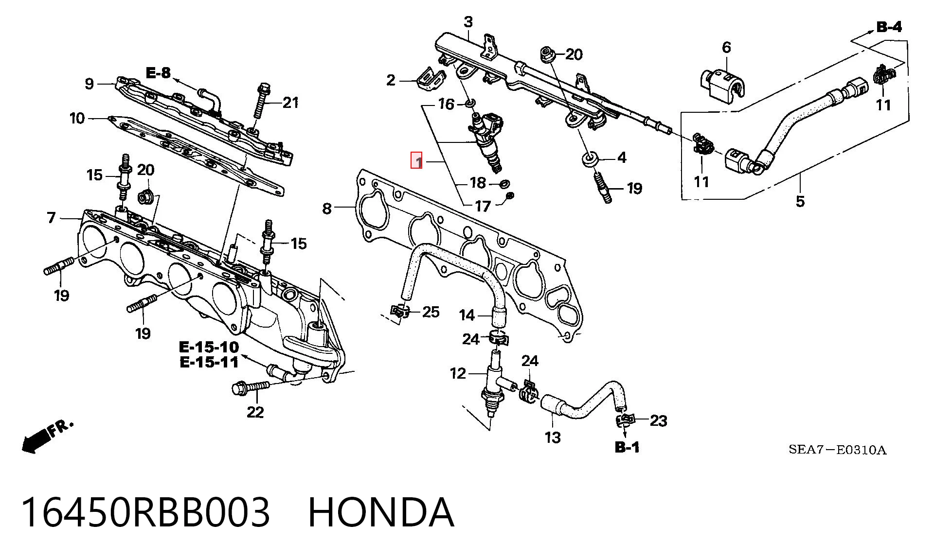 FJ772 Standard Форсунка вприску палива