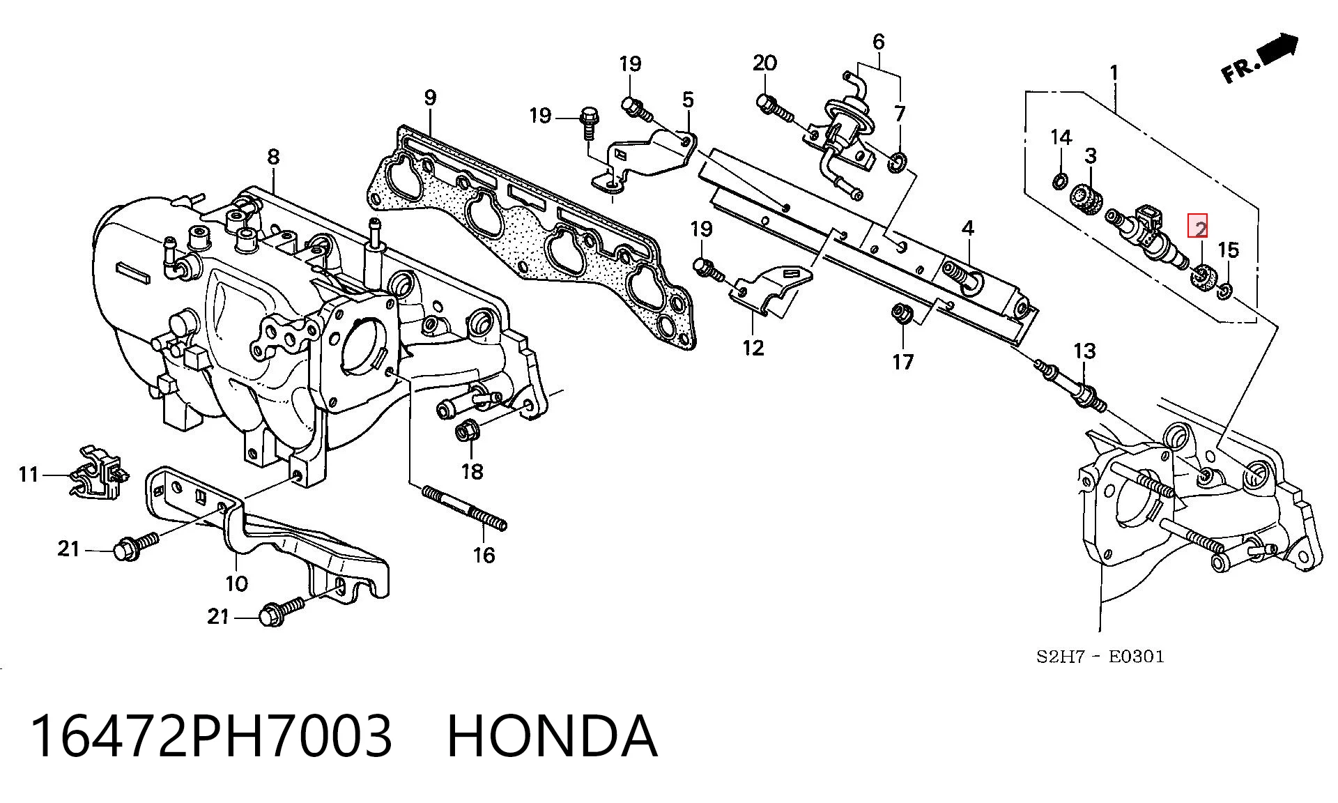 Купити Кільце форсунки Honda Civic V EG, EH