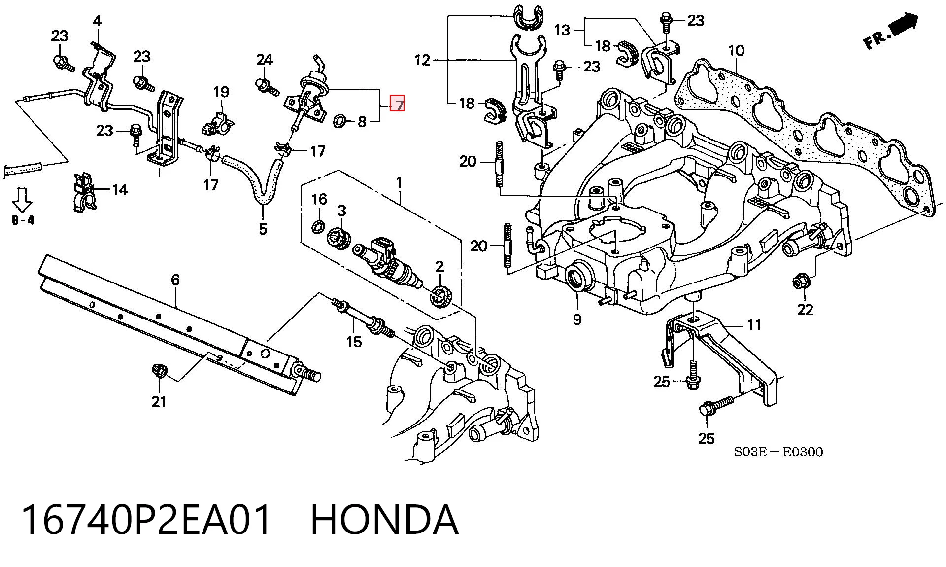 16740P2EA01 Honda 