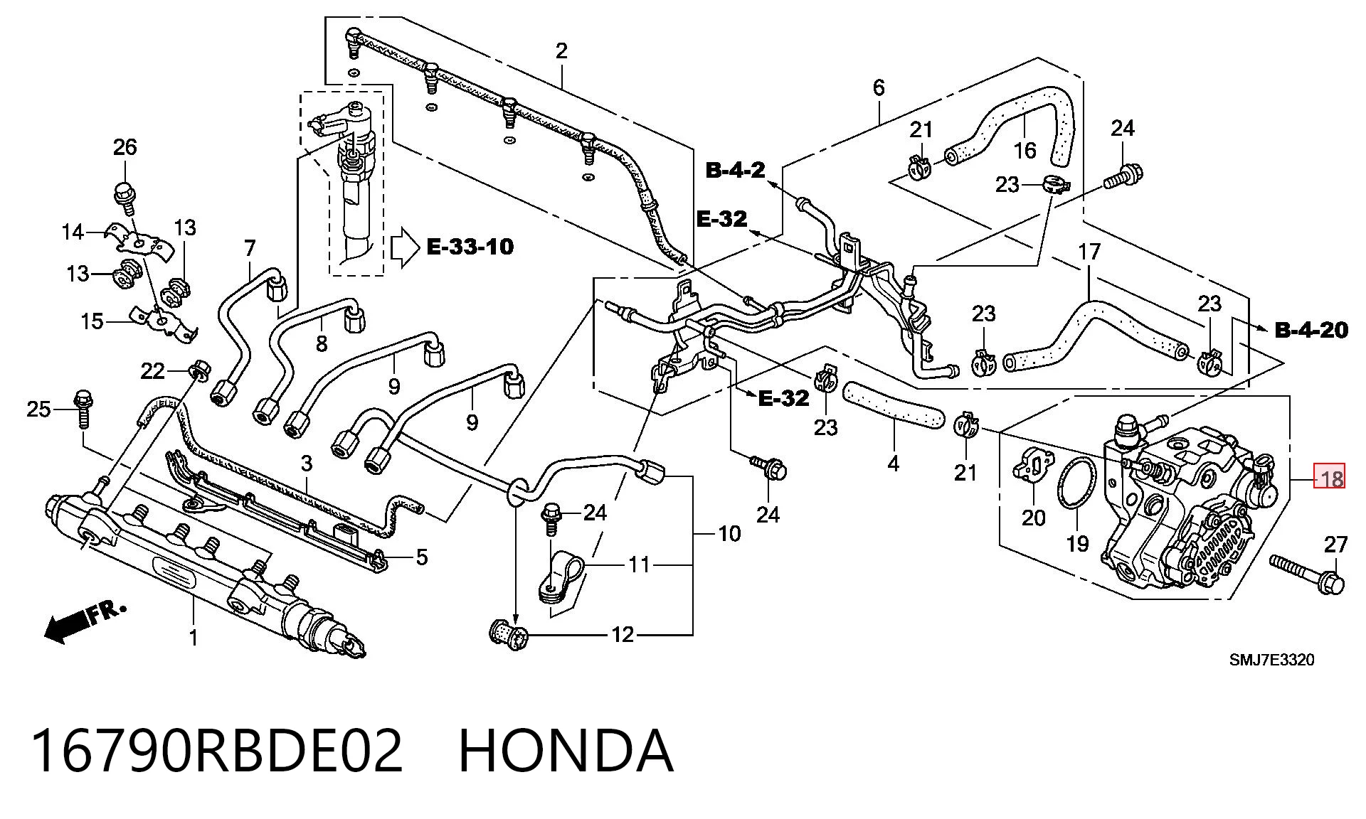 Купити Паливний насос високого тиску Honda Accord VII CL, CM