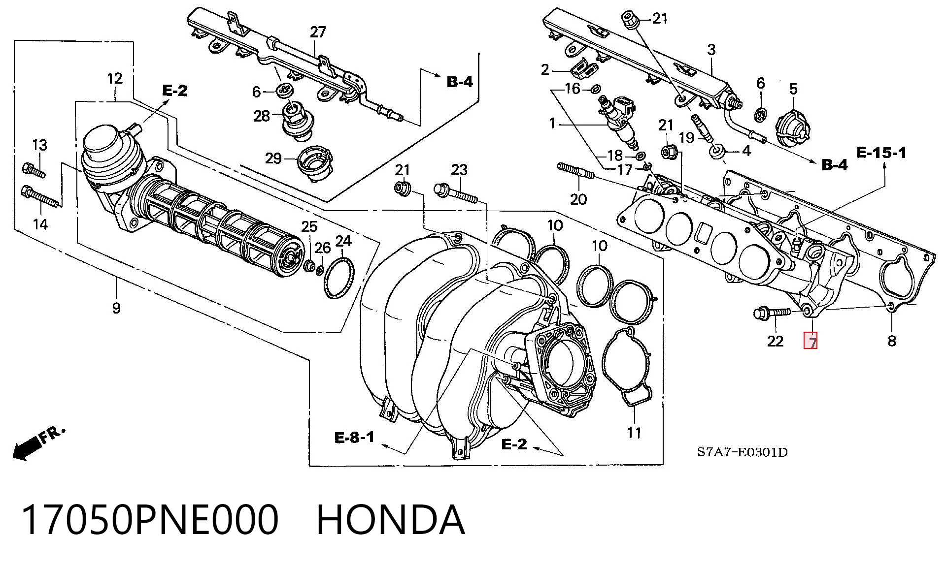 17050PNE000 Honda 