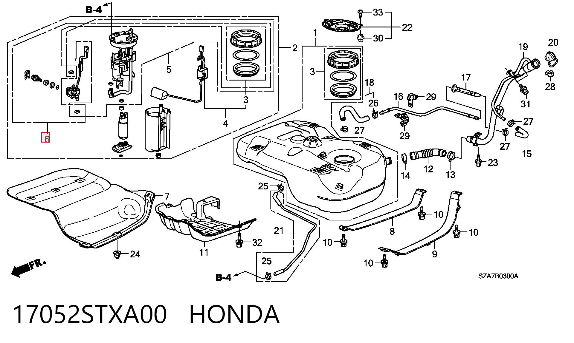 17052STXA00 Honda 