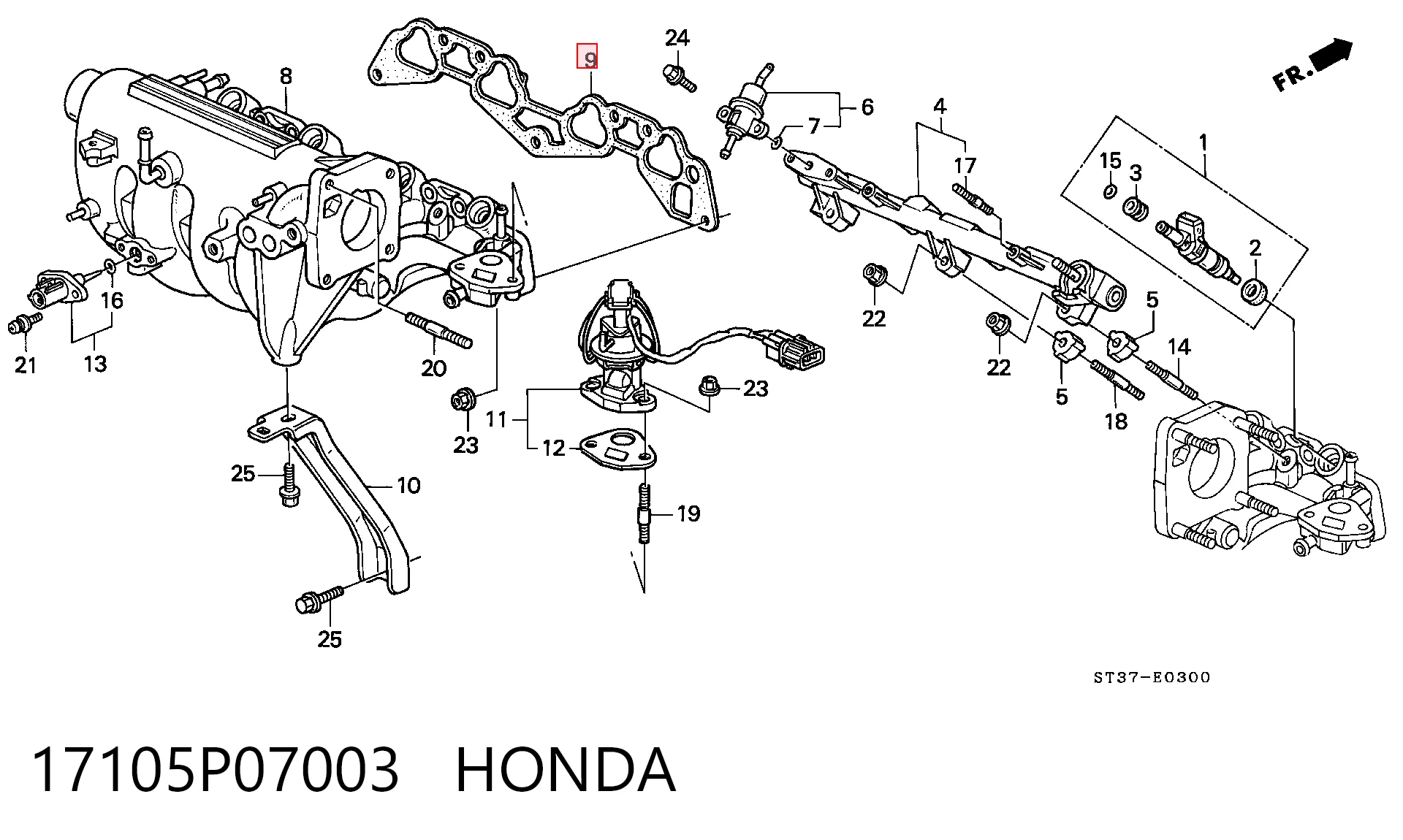 NMM5130I NIPPON MOTORS Прокладка впускного колектора