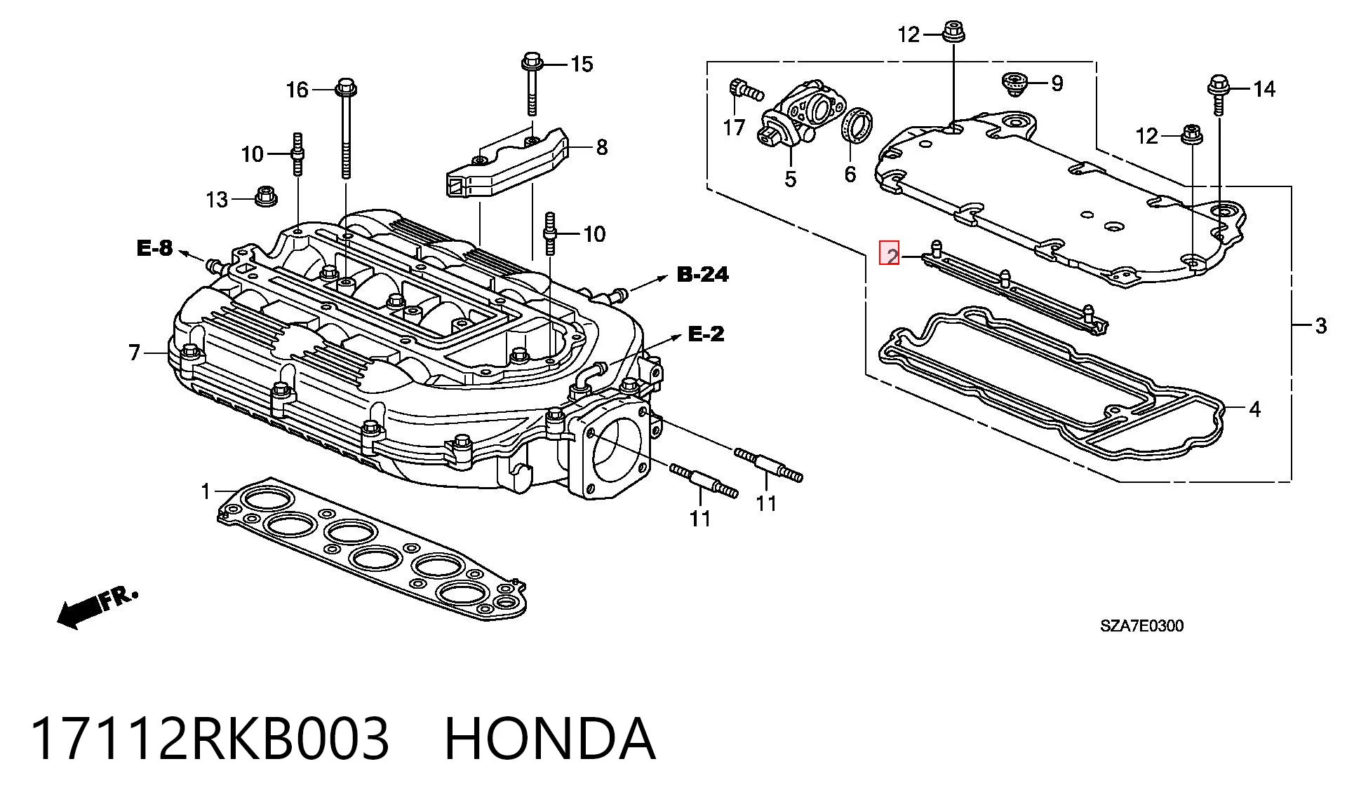 17112RKB003 Honda 