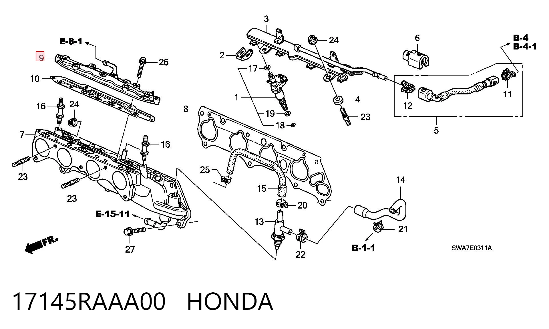 17145RAAA00 Honda 