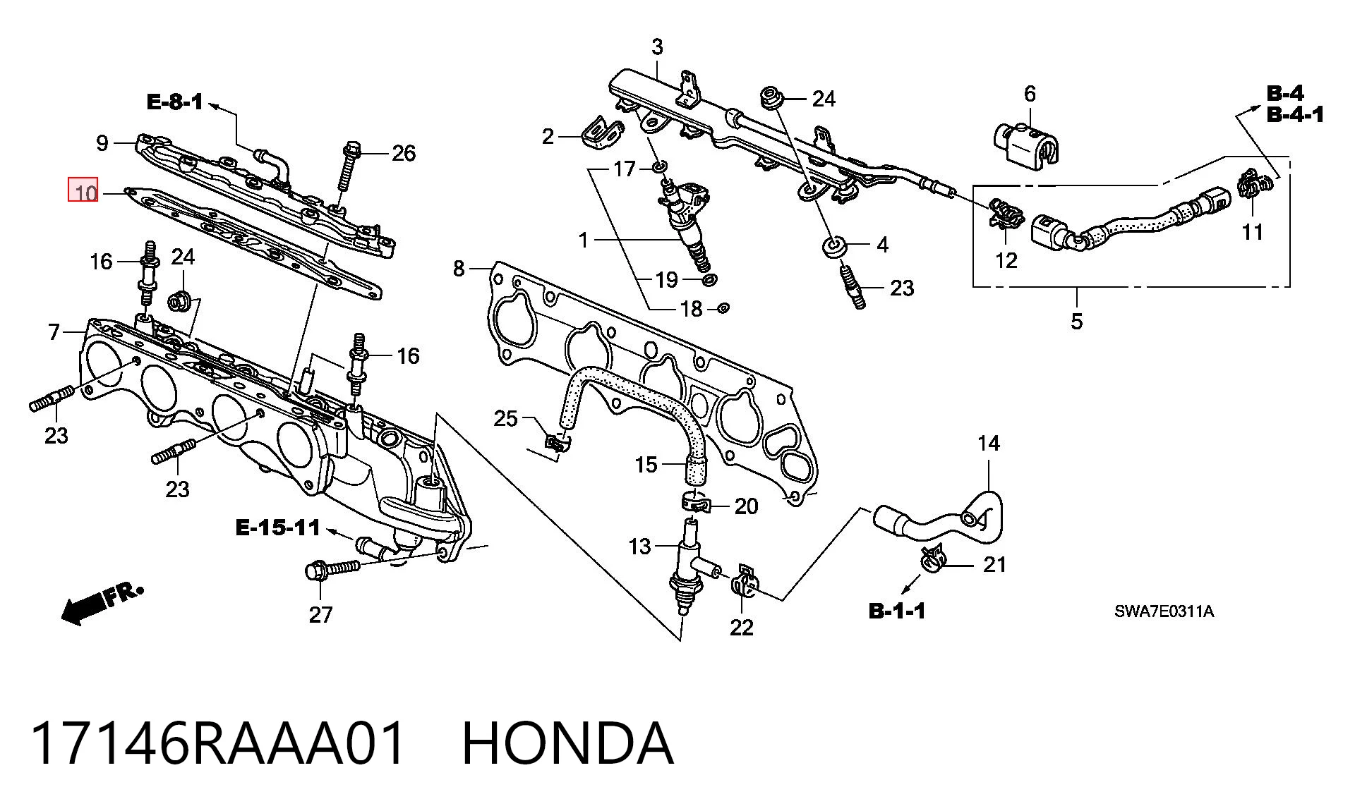 17146RAAA01 Honda 